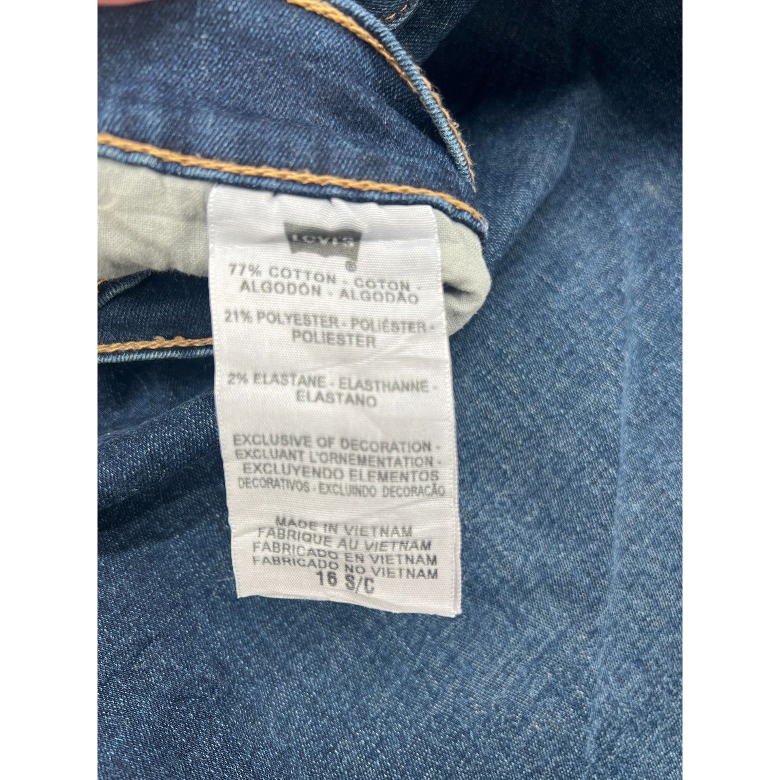 Levi's Levi’s Bootcut Jeans Women’s Size 16 Blue Stretch Denim Clas Size 38" / US 16 / IT 52 - 2 Thumbnail