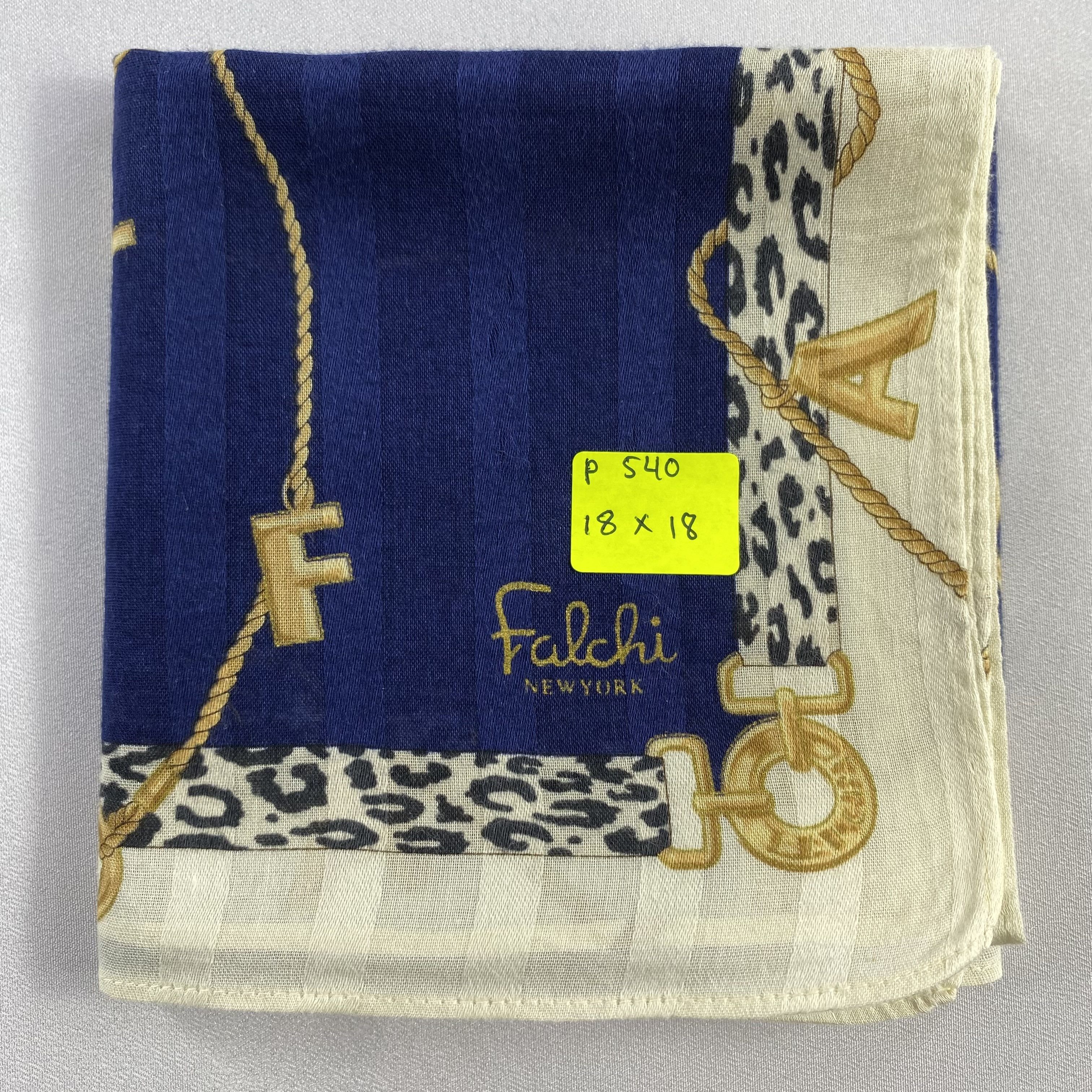 Japanese Brand × Vintage Falchi Handkerchief / Neckerchief / Bandana-P540 Size ONE SIZE - 5 Thumbnail