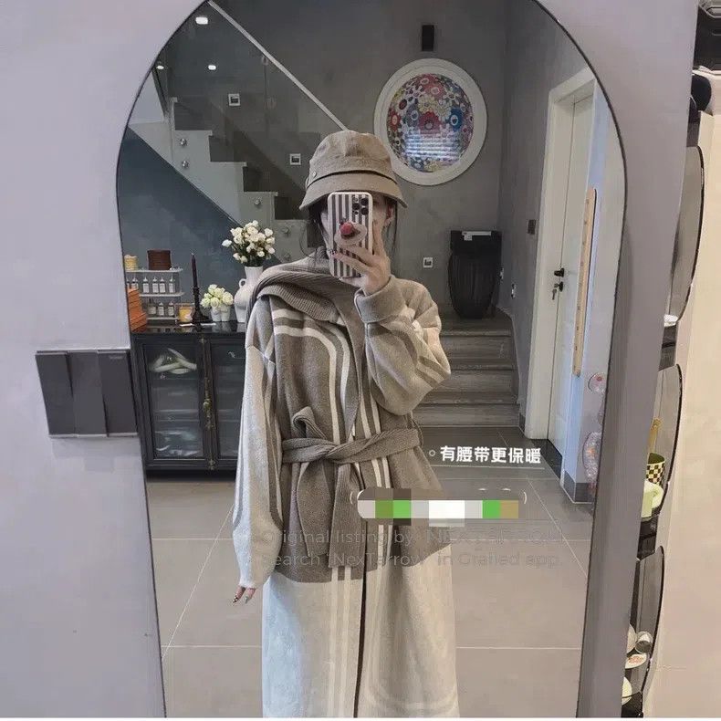 Hermes Hermes Multicolored cashmere long cardigan Size XXS / US 00 / IT 34 - 6 Thumbnail