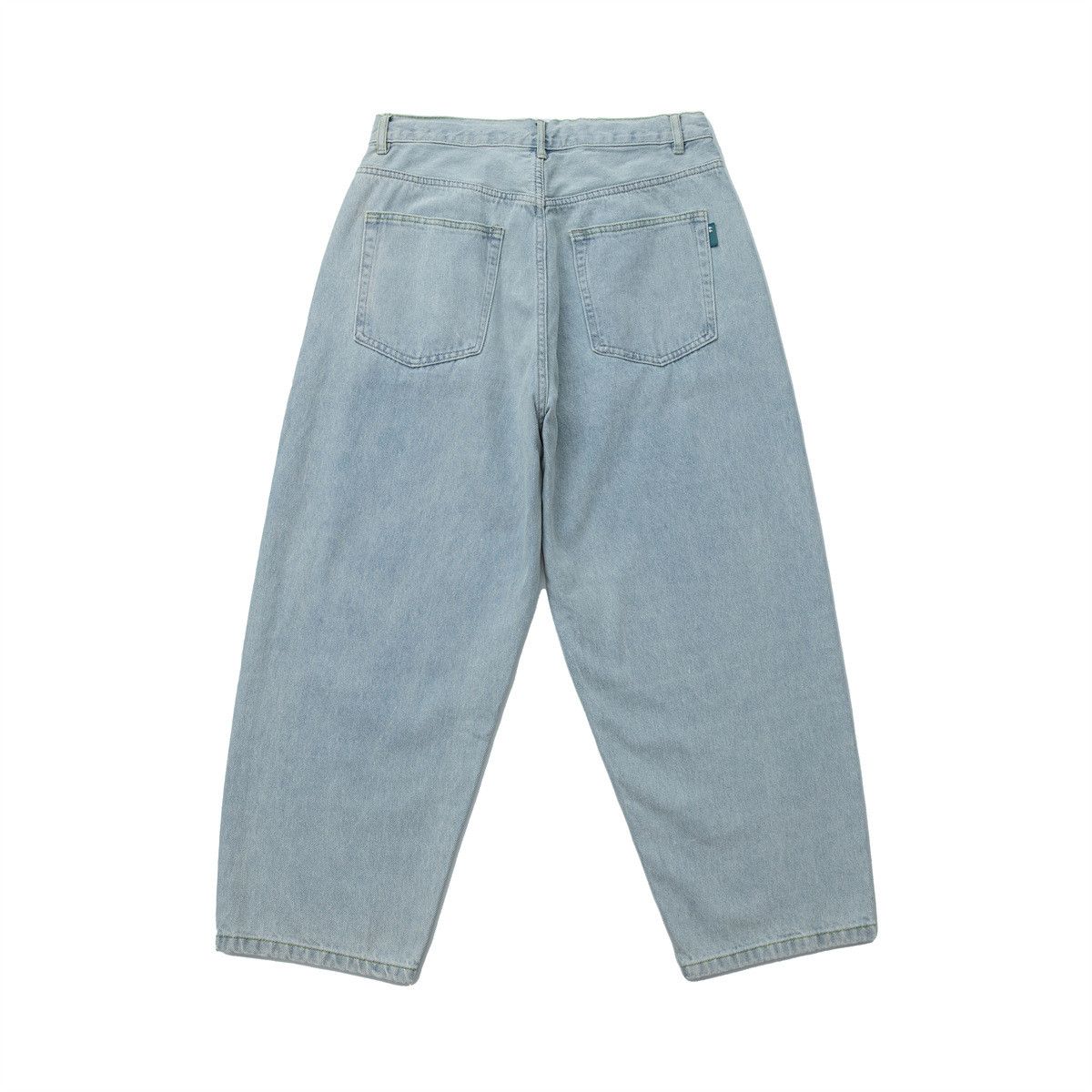 Japanese Brand × Vintage American loose basic washed casual drawstring jeans Size US 32 / EU 48 - 2 Thumbnail