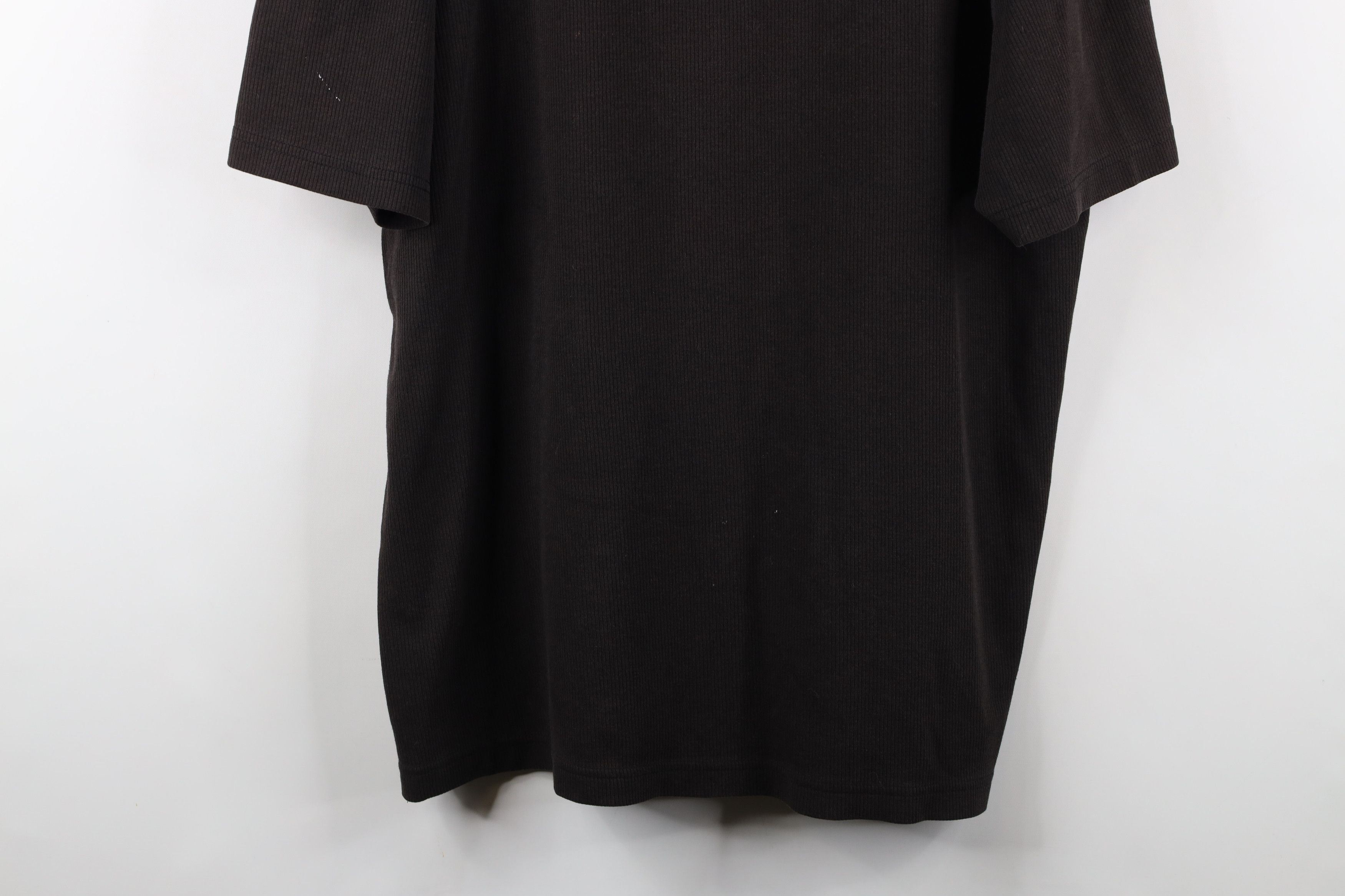 Vintage Vintage 90s Streetwear Faded Ribbed Knit V-Neck T-Shirt Size US XL / EU 56 / 4 - 3 Thumbnail