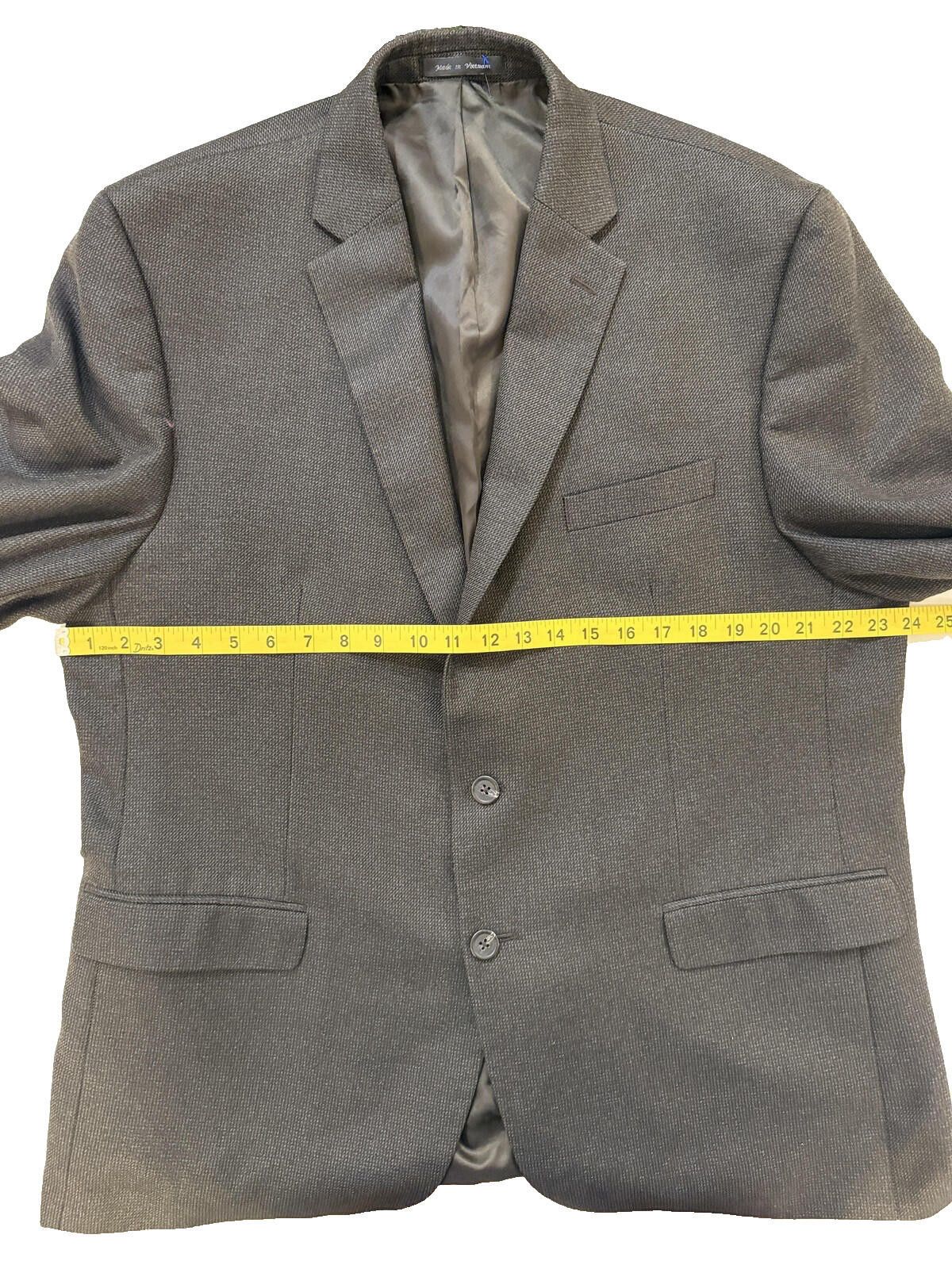 Chaps Ralph Lauren Blazer Mens 46R Gray Sport Coat Quiet Money Size 46R - 7 Thumbnail