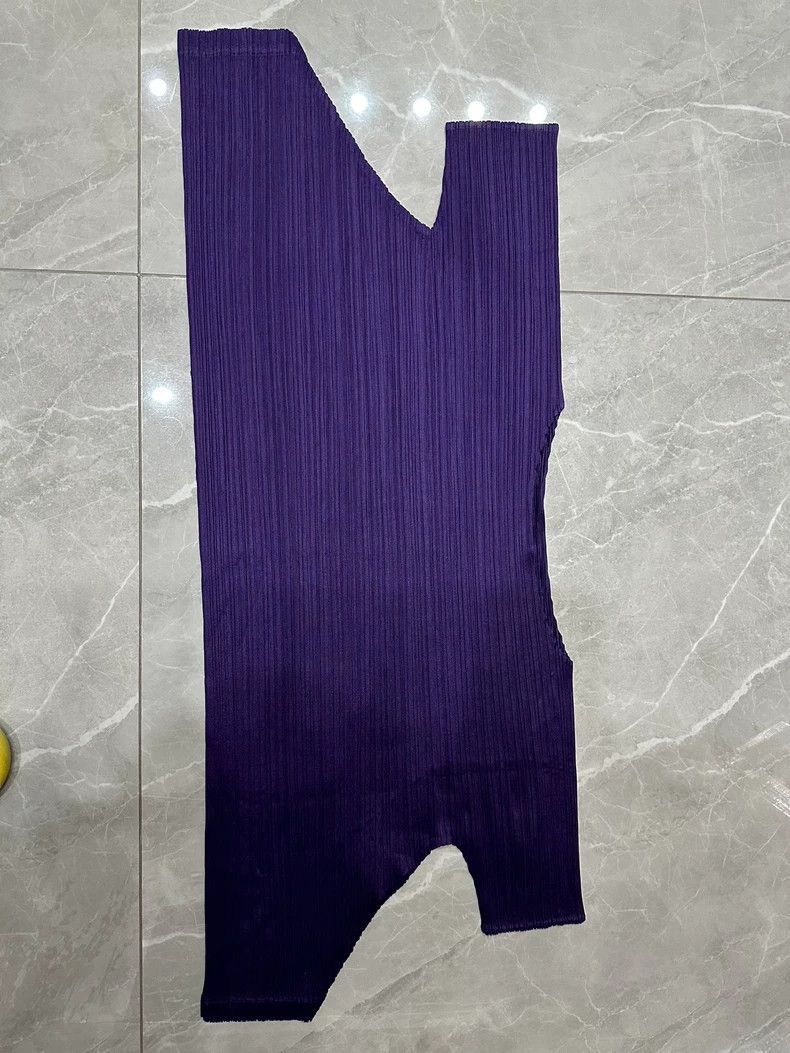 Issey Miyake Issey Miyake size:5 Purple pleated short-sleeved shirt Size M / US 6-8 / IT 42-44 - 1 Thumbnail