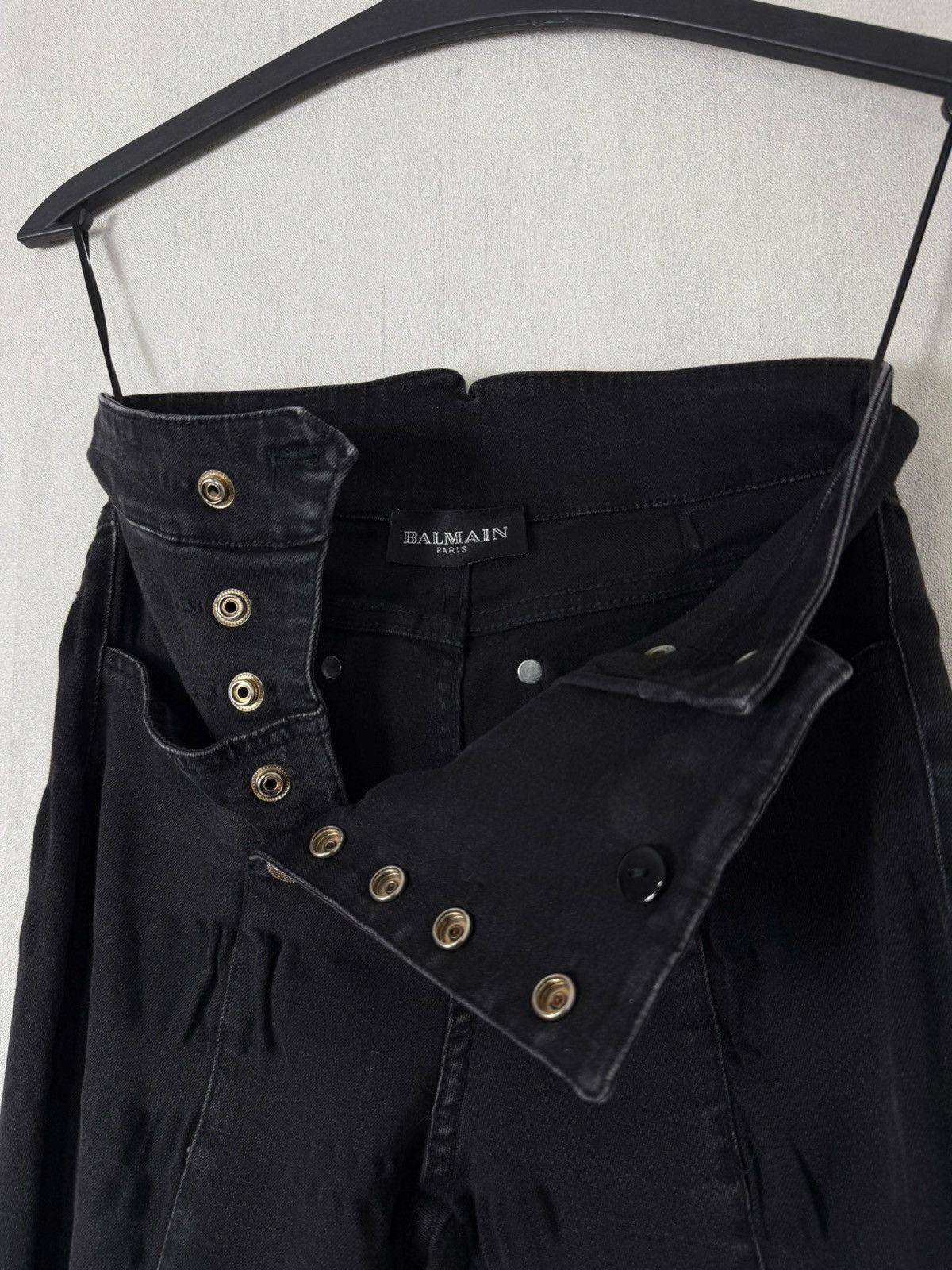 Balmain Balmain Paris Women’s Gold Buttons Denim Jeans Pants Size 36 Size 26" / US 2 / IT 38 - 8 Thumbnail