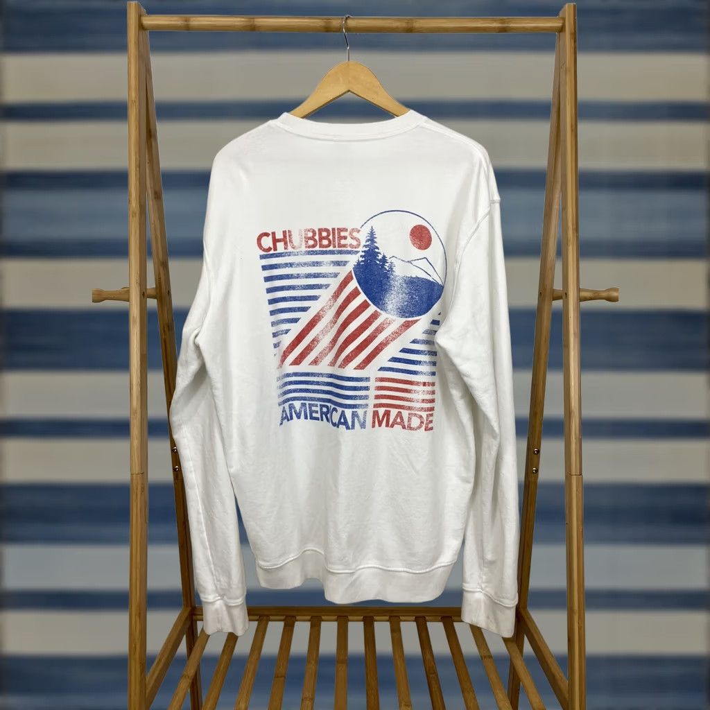 Chubbies Chubbies Sweatshirt USA White XL Men RARE Thigh Out Sky Out American Made Size XL Size US XL / EU 56 / 4 - 1 Thumbnail