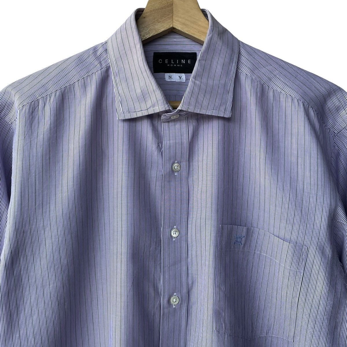 Celine Celine Homme Paris Designer Smart Casual Shirt Size US L / EU 52-54 / 3 - 3 Thumbnail