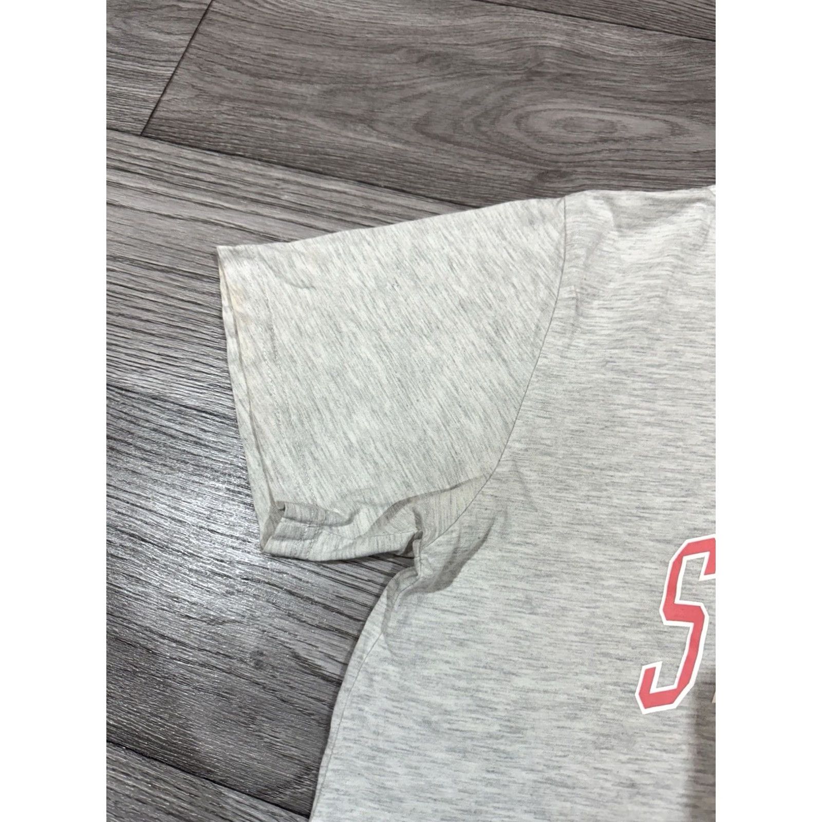 Vintage VINTAGE STUSSY T-Shirt Gray L Mens 2000s Y2K Tribe Shirt Size US L / EU 52-54 / 3 - 7 Thumbnail