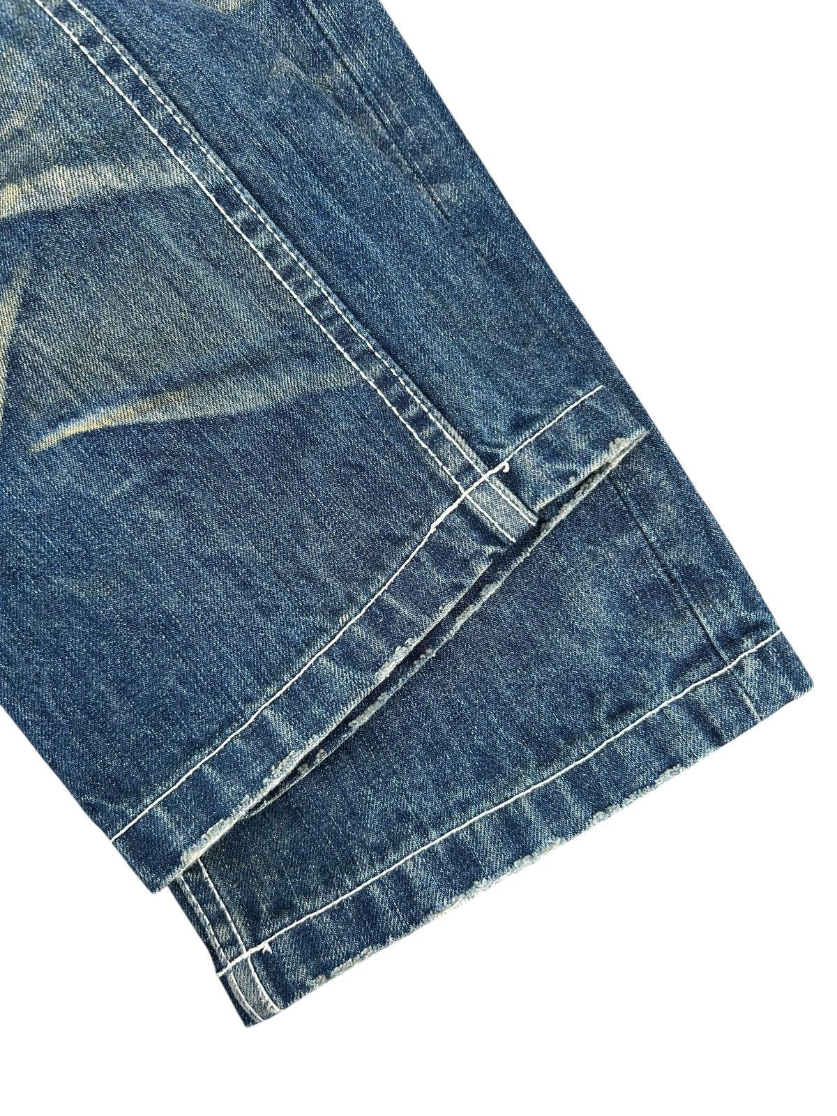 Kapital JACKROSE ROCK JAPANESE DISTRESSED DENIM JEANS Size US 31 - 15 Thumbnail