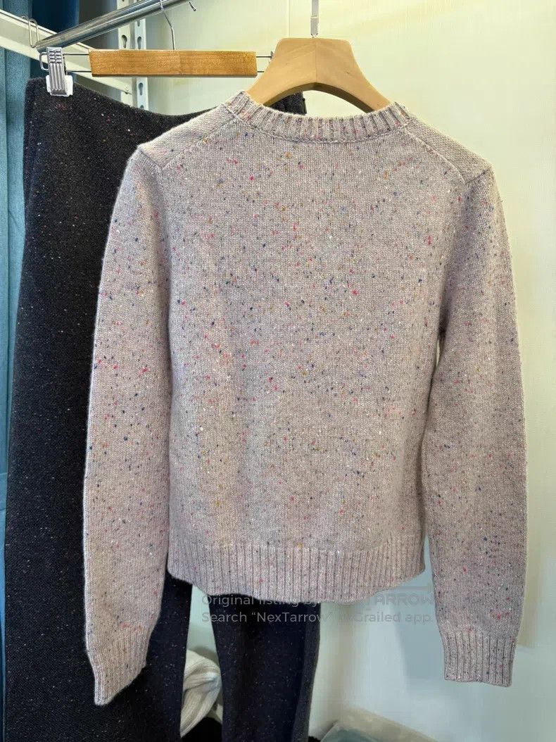 Loro Piana Loro Piana Polka Dot Baby Cashmere Sweater Size XS / US 0-2 / IT 36-38 - 4 Thumbnail