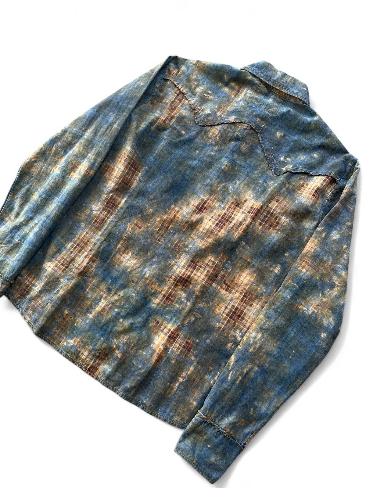 Japanese Brand × Vintage western rust pattern shirt if six was nine lgb style Size US M / EU 48-50 / 2 - 4 Thumbnail