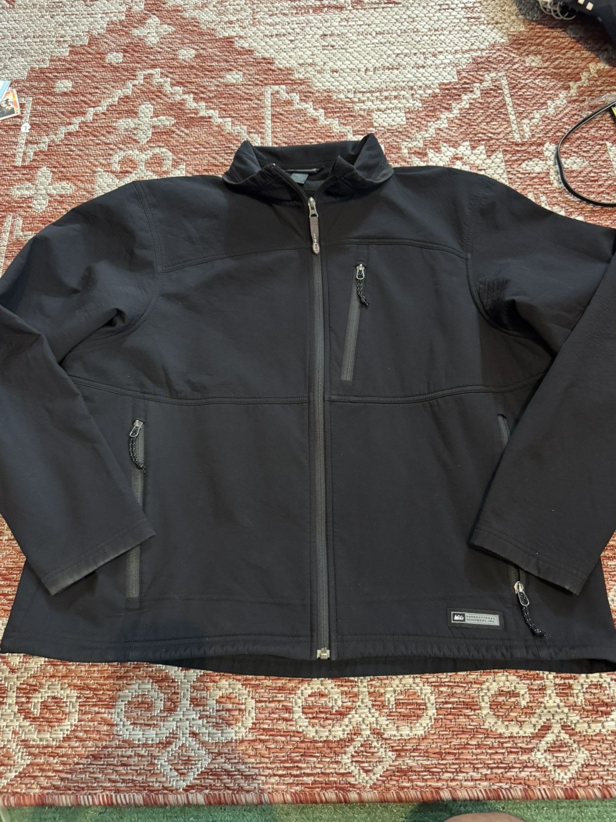 Rei REI men’s Hiking Rain Jacket Black Used Waterproof Sz XXL Size US XXL / EU 58 / 5 - 1 Thumbnail
