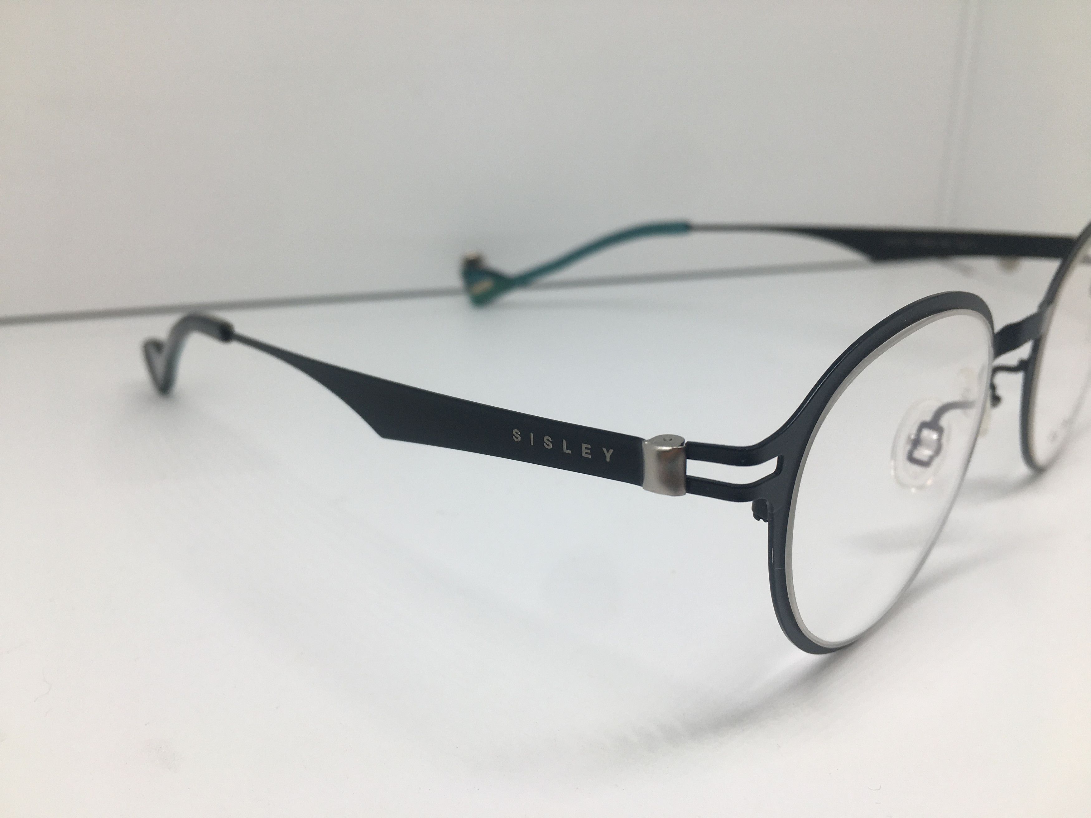 Sisley Vintage Sisley S-2150 Navy Blue RX Eyeglasses Frame Size ONE SIZE - 2 Thumbnail