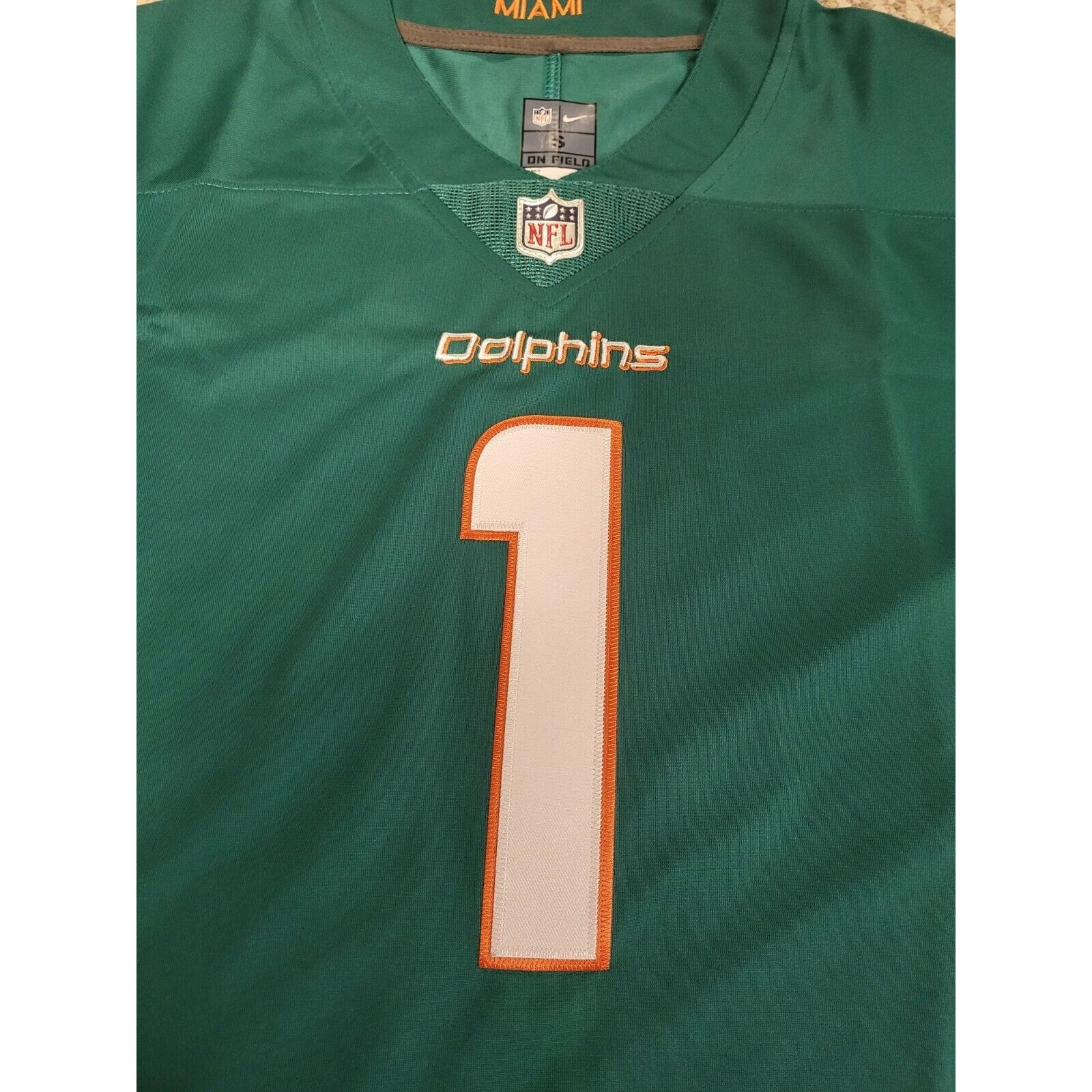 Nike Miami Dolphins NfL Nike #1 Tagovailoa Jersey Size Small Size 34 - 3 Thumbnail