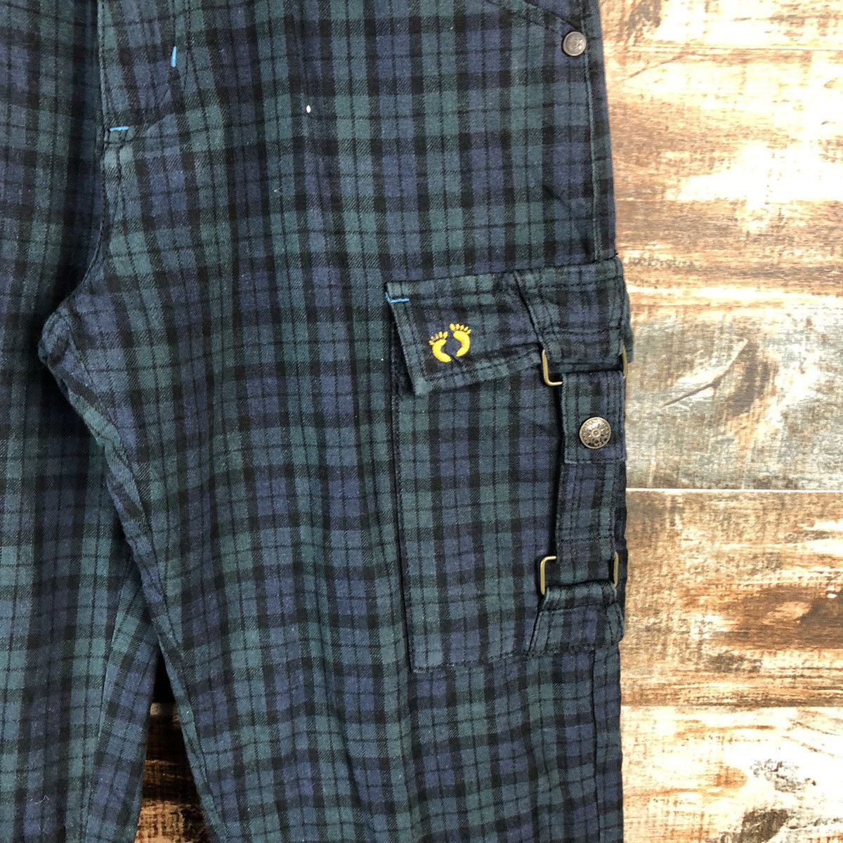Hang Ten Hang Ten Green Checkred utility tactical Cargo Pants #A1438 Size US 26 / EU 42 - 10 Thumbnail