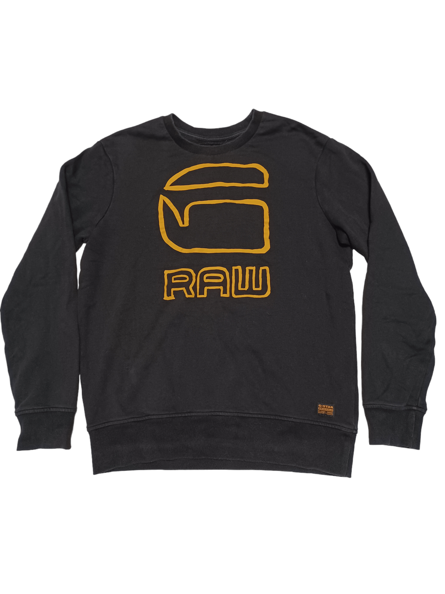 G-Star G STAR RAW BIGLOGO BLACK SWEATSHIRT JAPANESE DESIGNER Size US M / EU 48-50 / 2 - 1 Thumbnail