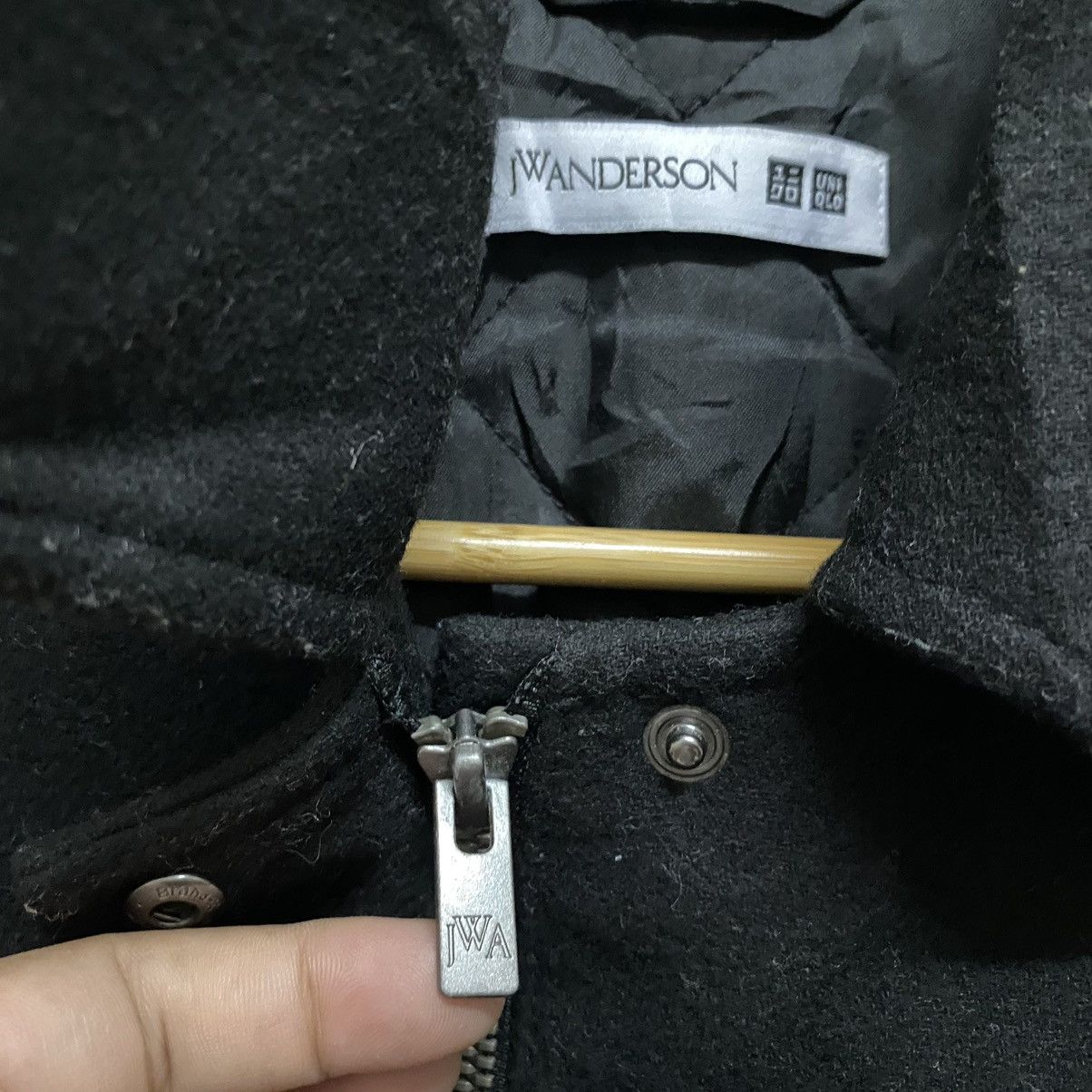 JW Anderson × Uniqlo jW ANDERSON Crop Top Wool Jacket Zipper Size US L / EU 52-54 / 3 - 2 Thumbnail