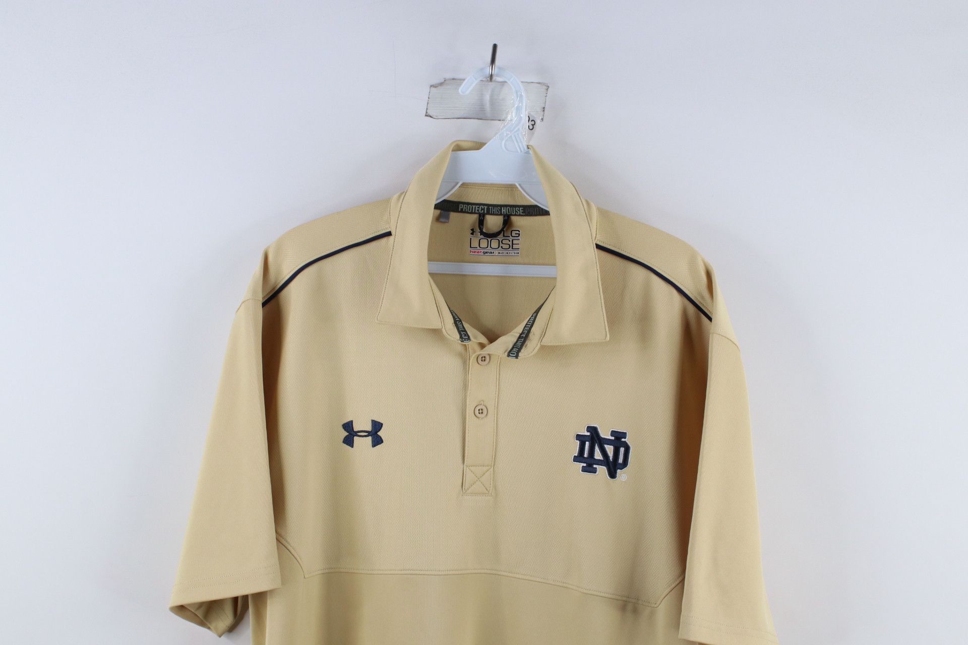 Under Armour × Vintage Under Armour Notre Dame University Football Polo ...