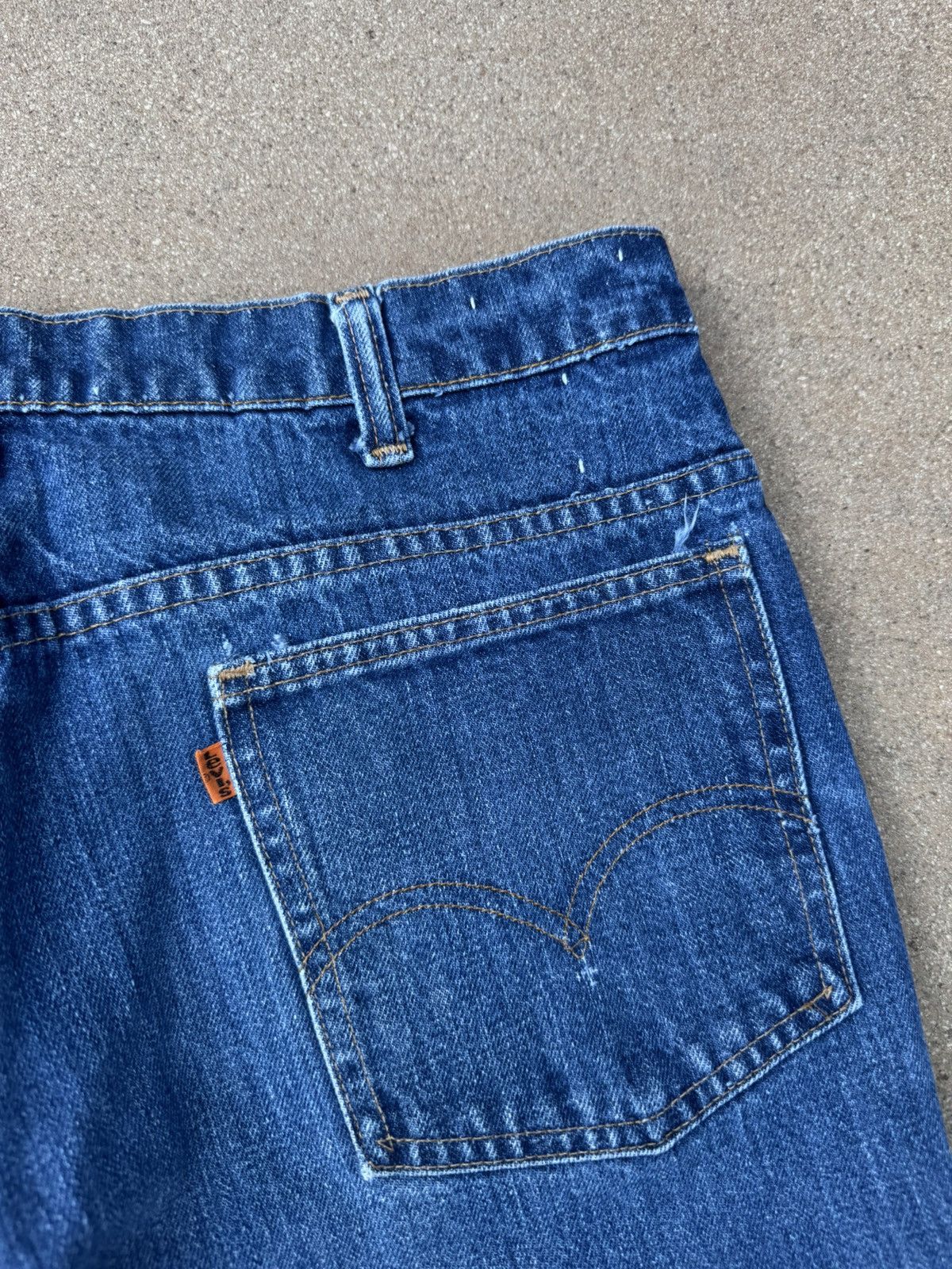 Levi's Vtg 70’s Levi’s 684 Orange Tab Bellbottom Flare Jeans 35x28 Size US 35 - 8 Thumbnail