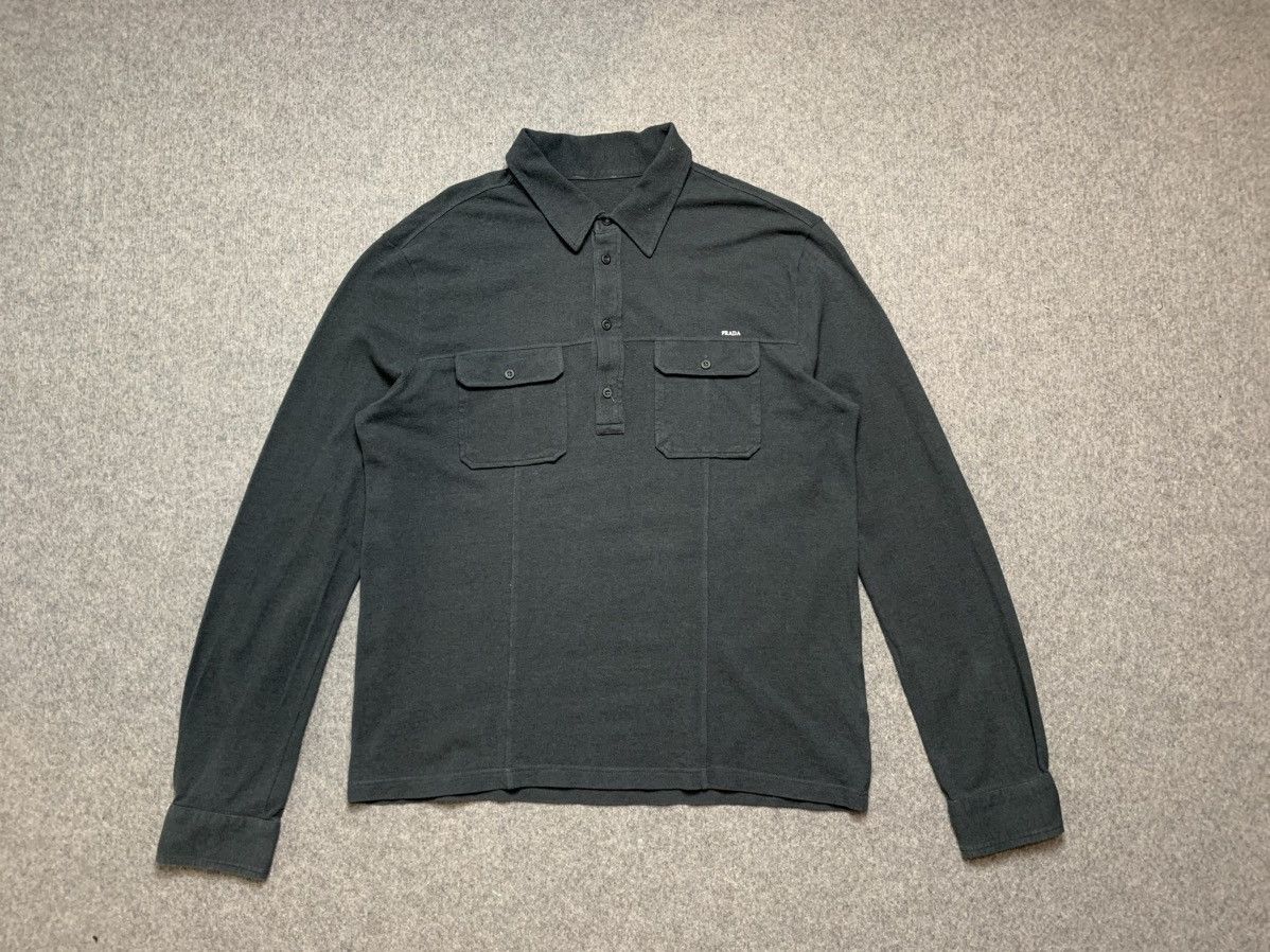 image of Prada Long Sleeve in Grey, Men's (Size XL)