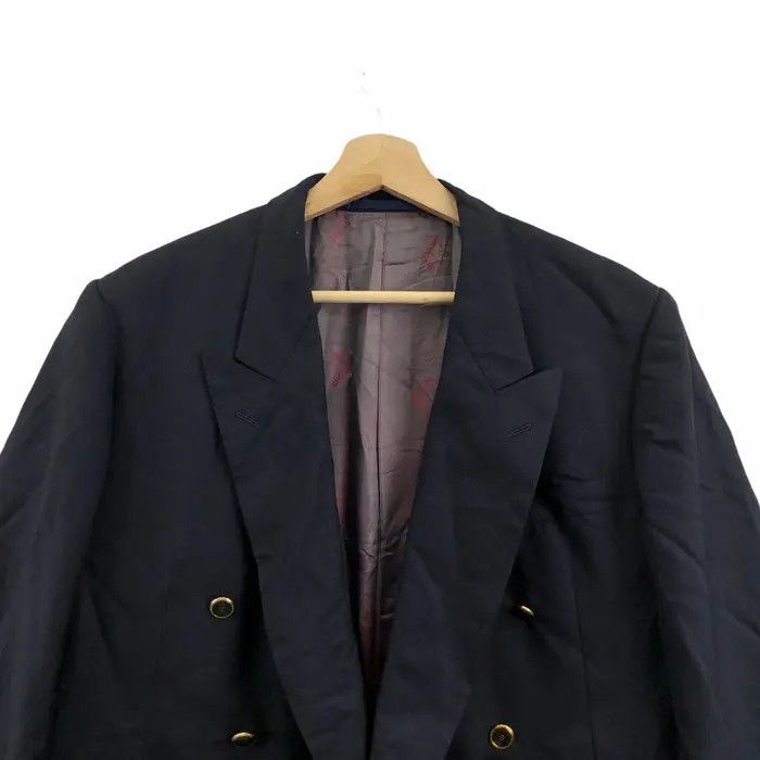 Alfred Dunhill Vtg 90’ DUNHILL CUSTOM MADE Double Breasted Blazer Coat Suit Size 46R - 2 Thumbnail
