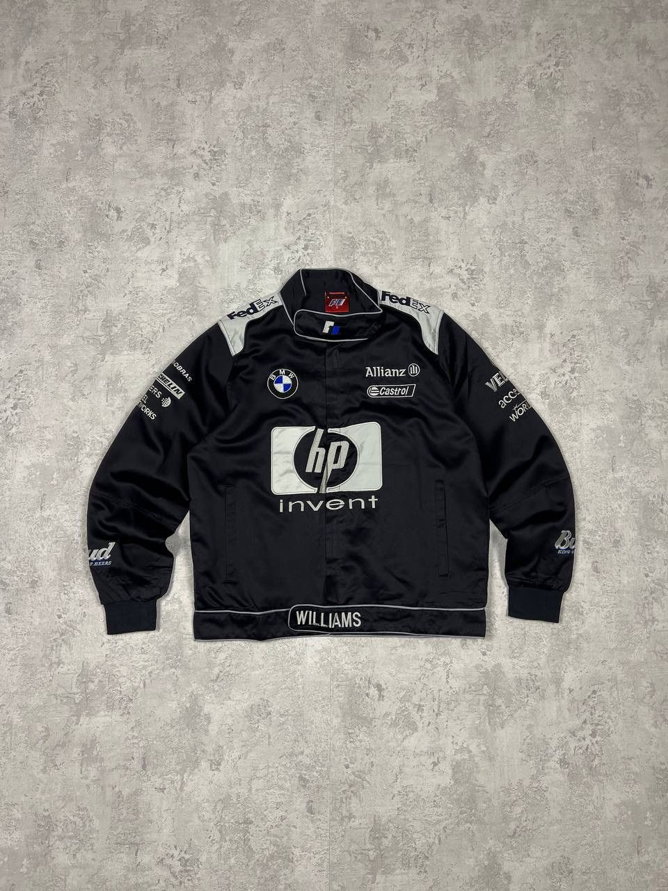 image of Vintage Bmw Hp Invent Formula 1 Michael Schumacher Jacket in Black, Men's (Size Small)