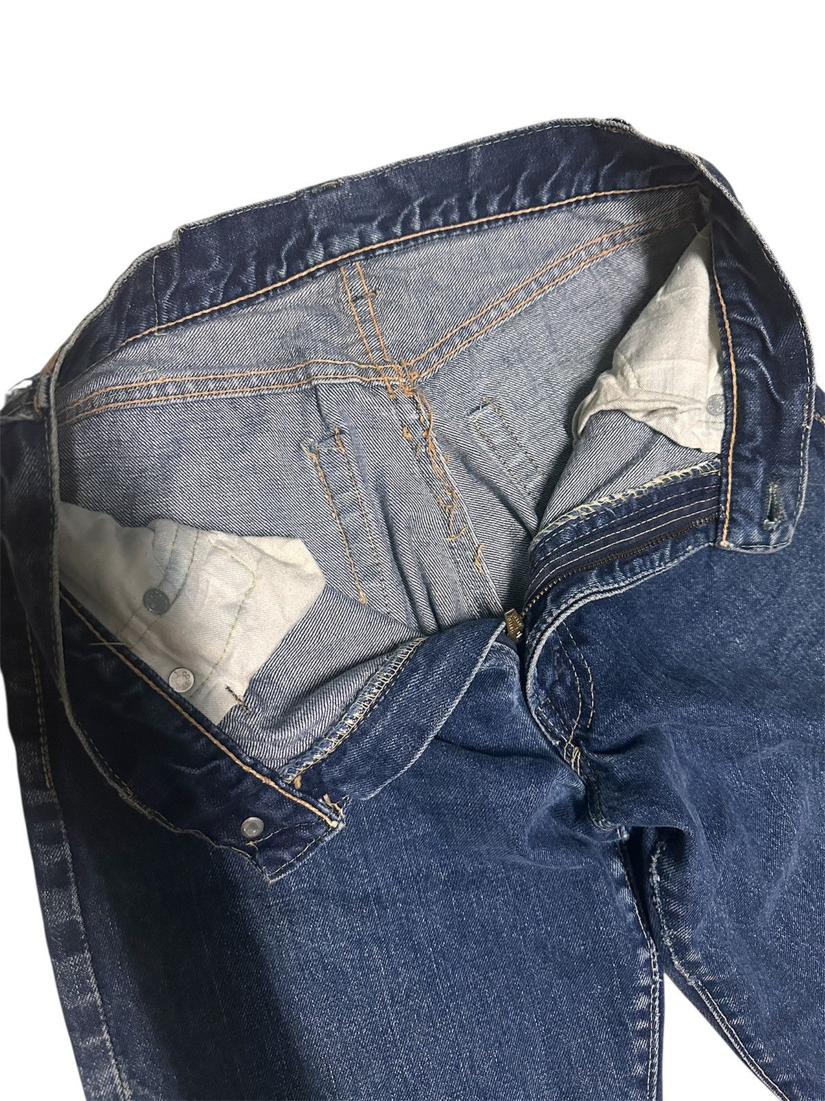 Vintage 🔥TRUE VINTAGE 60s LEVIS CAPITAL E SELVEDGE BUTTON “K”🔥 Size US 28 / EU 44 - 6 Thumbnail