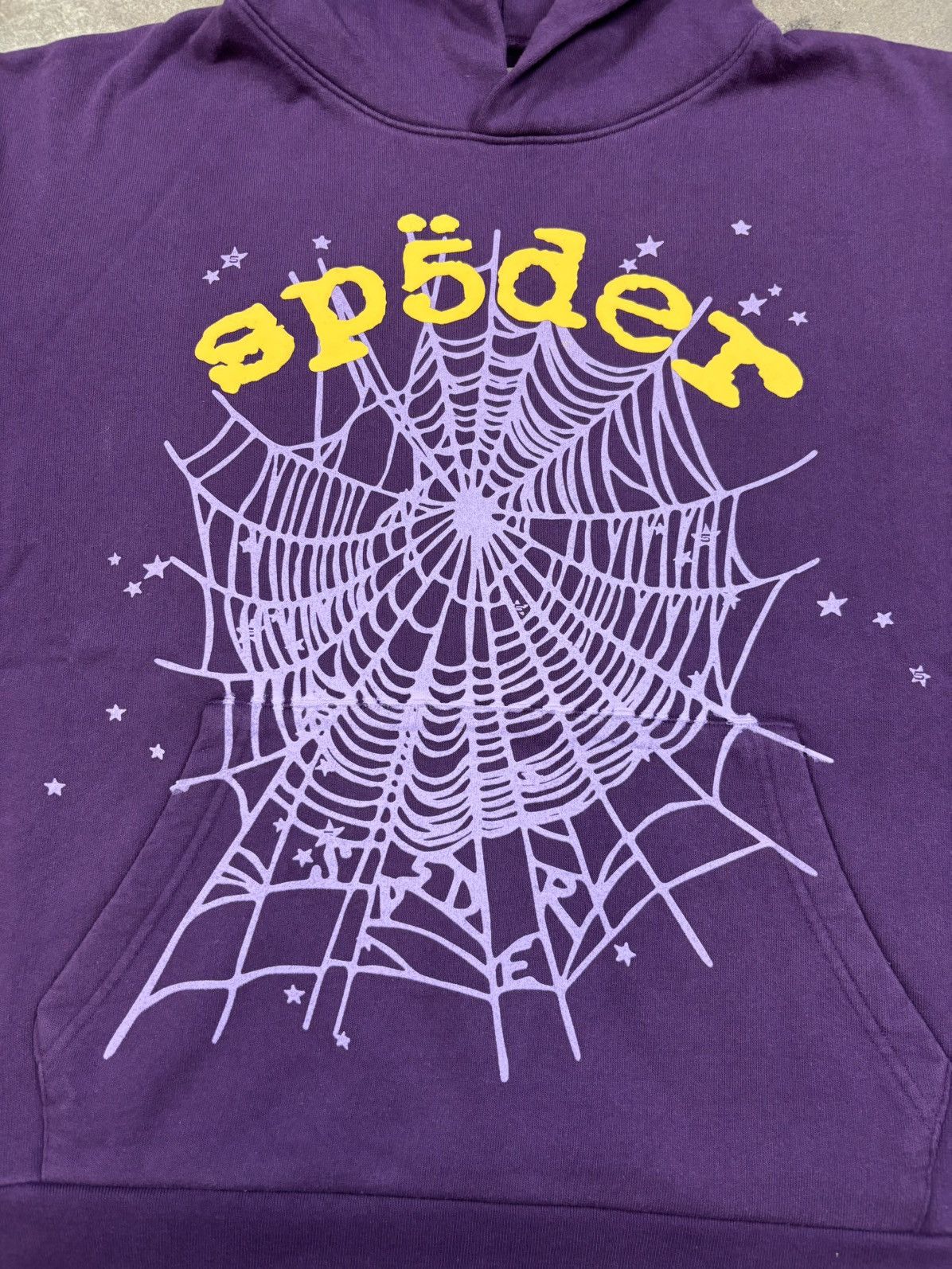 Sp5der Sp5der OG Web V2 Star Hoodie, Purple Size US L / EU 52-54 / 3 - 3 Thumbnail