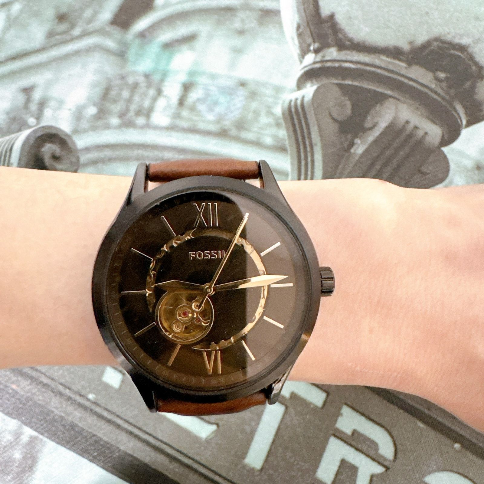 Fossil Fossil BQ2651 Fenmore Automatic Brown Leather Watch Size ONE SIZE - 6 Thumbnail