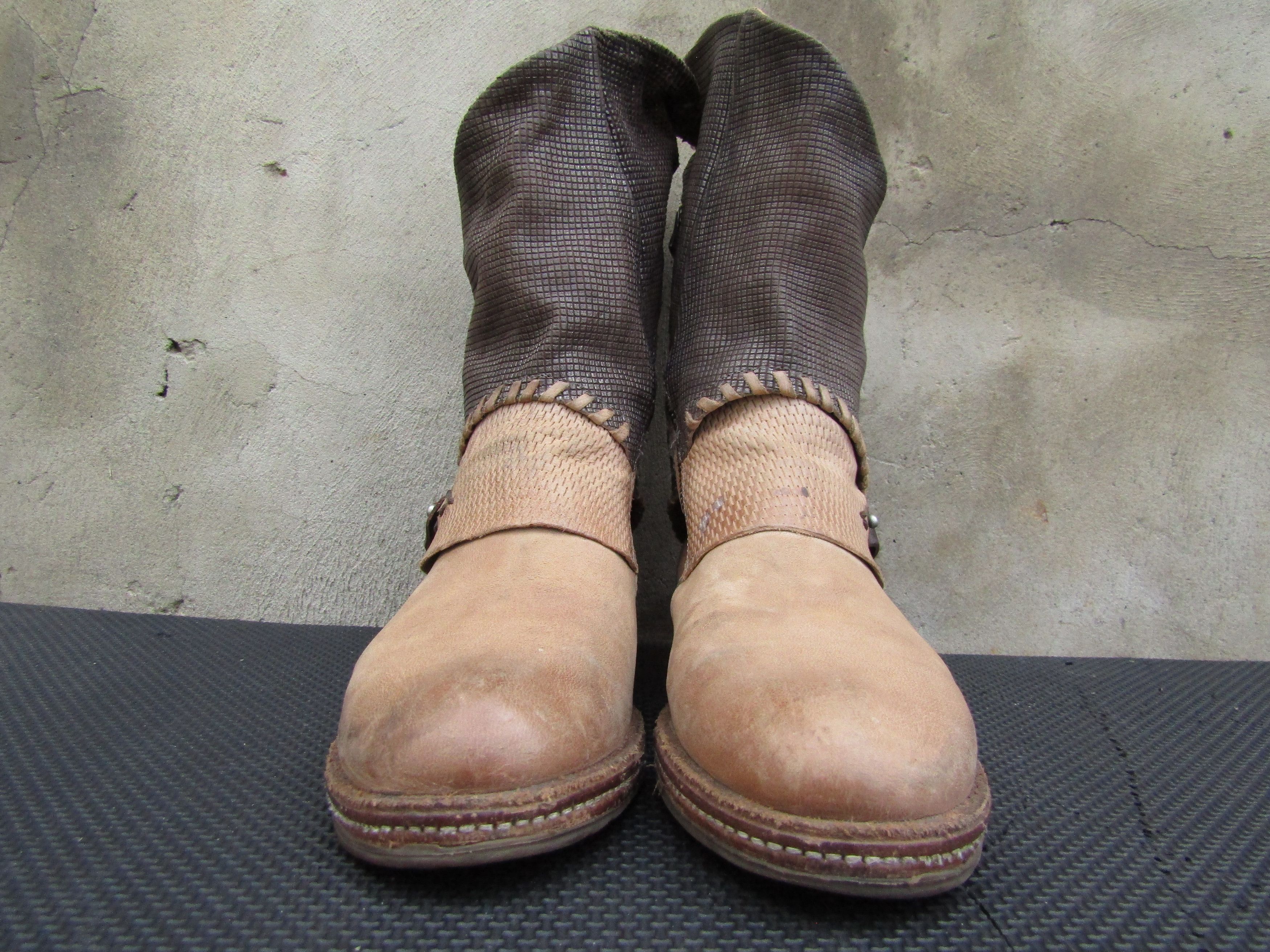 A.S.98 A.S.98 Airstep Rock Leather Zip Biker brown Punk Size US 9 / IT 39 - 2 Thumbnail