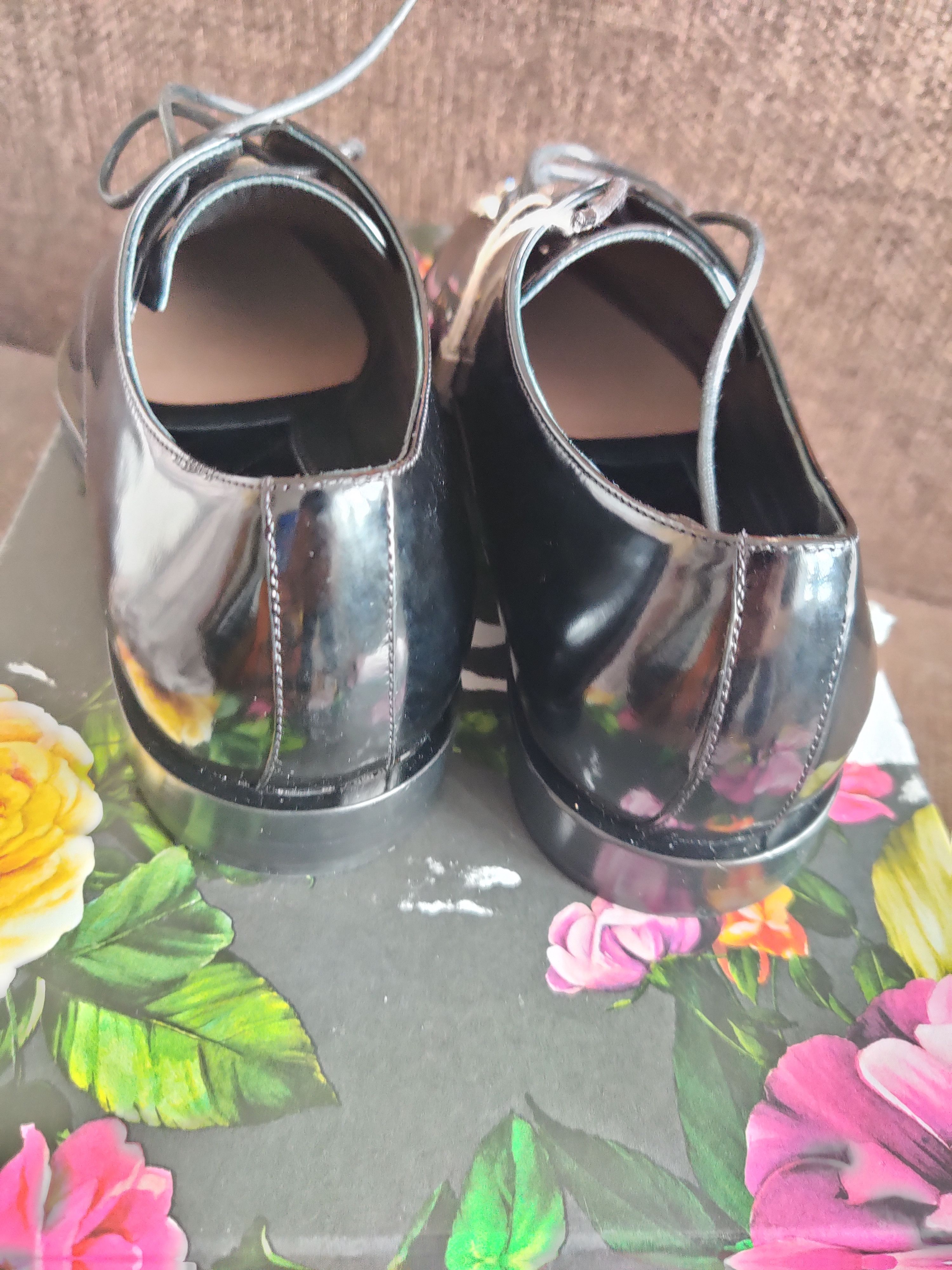 Dolce & Gabbana dolce & gabbana black leather crystal lace up formal shoes Size US 6 / IT 36 - 6 Thumbnail