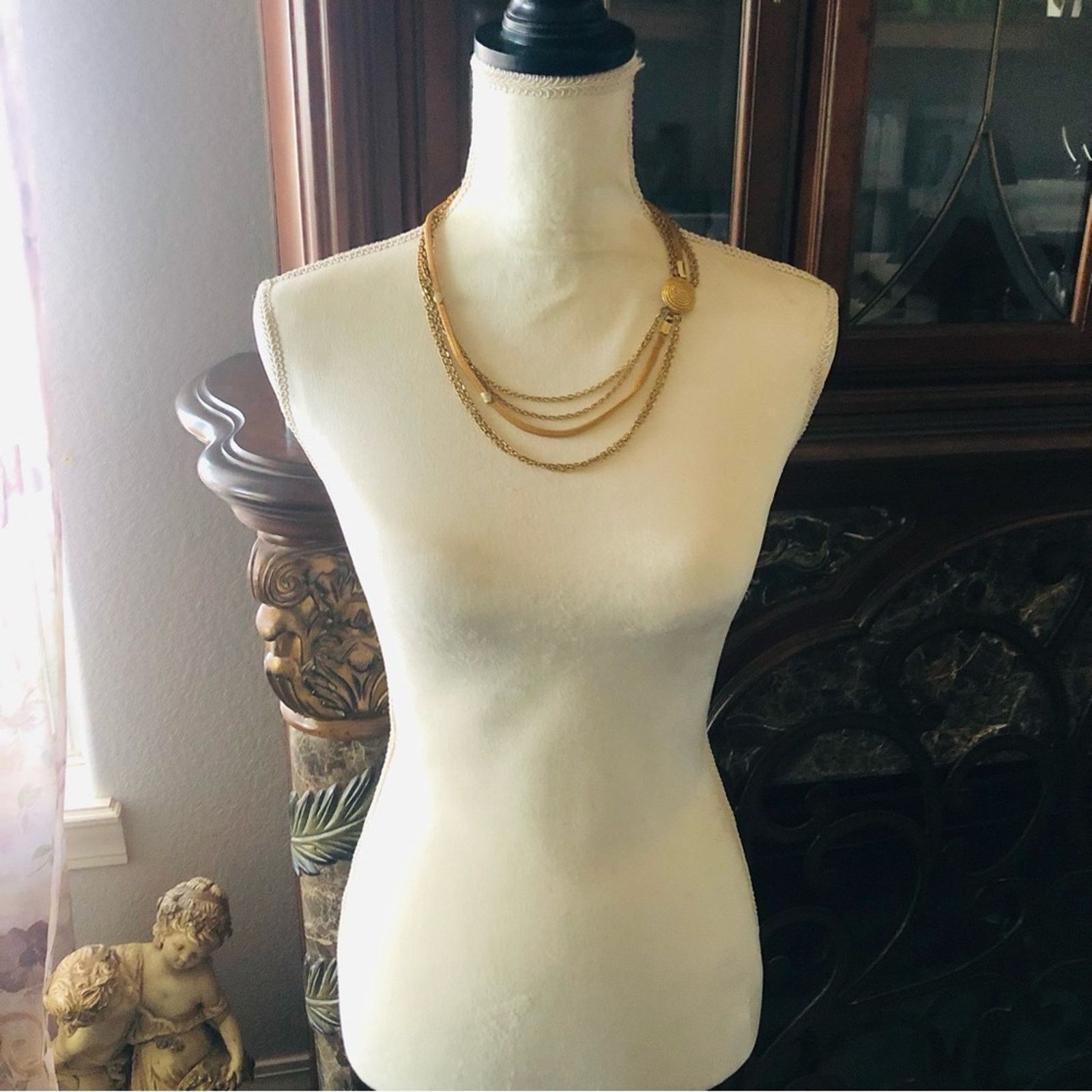 Vintage Vintage multi strand gold chain necklace Size ONE SIZE - 5 Thumbnail