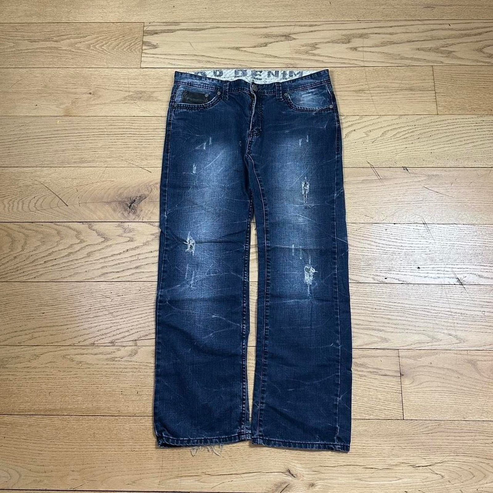 Vintage Vintage Y2K Flared Blue Skater Jeans Size US 38 / EU 54 - 1 Thumbnail