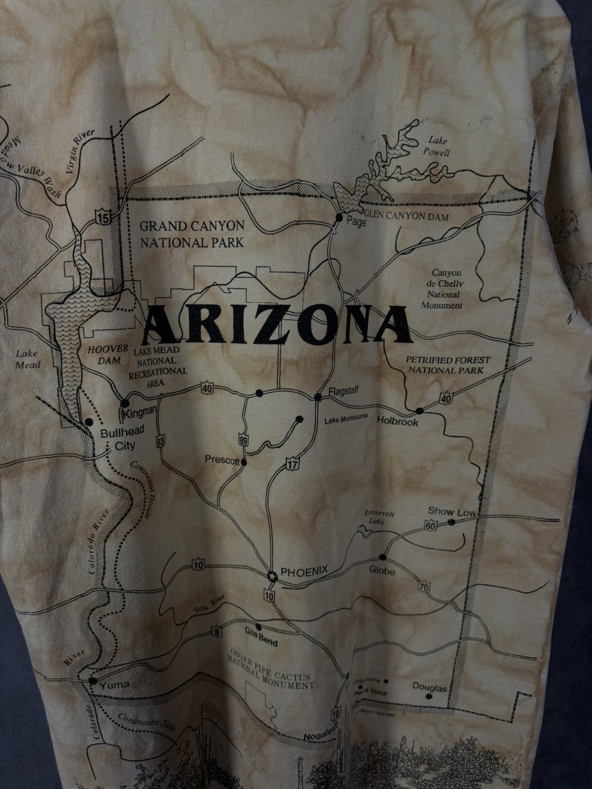 Vintage Arizona USA 1994 vintage art tee Size US L / EU 52-54 / 3 - 7 Thumbnail