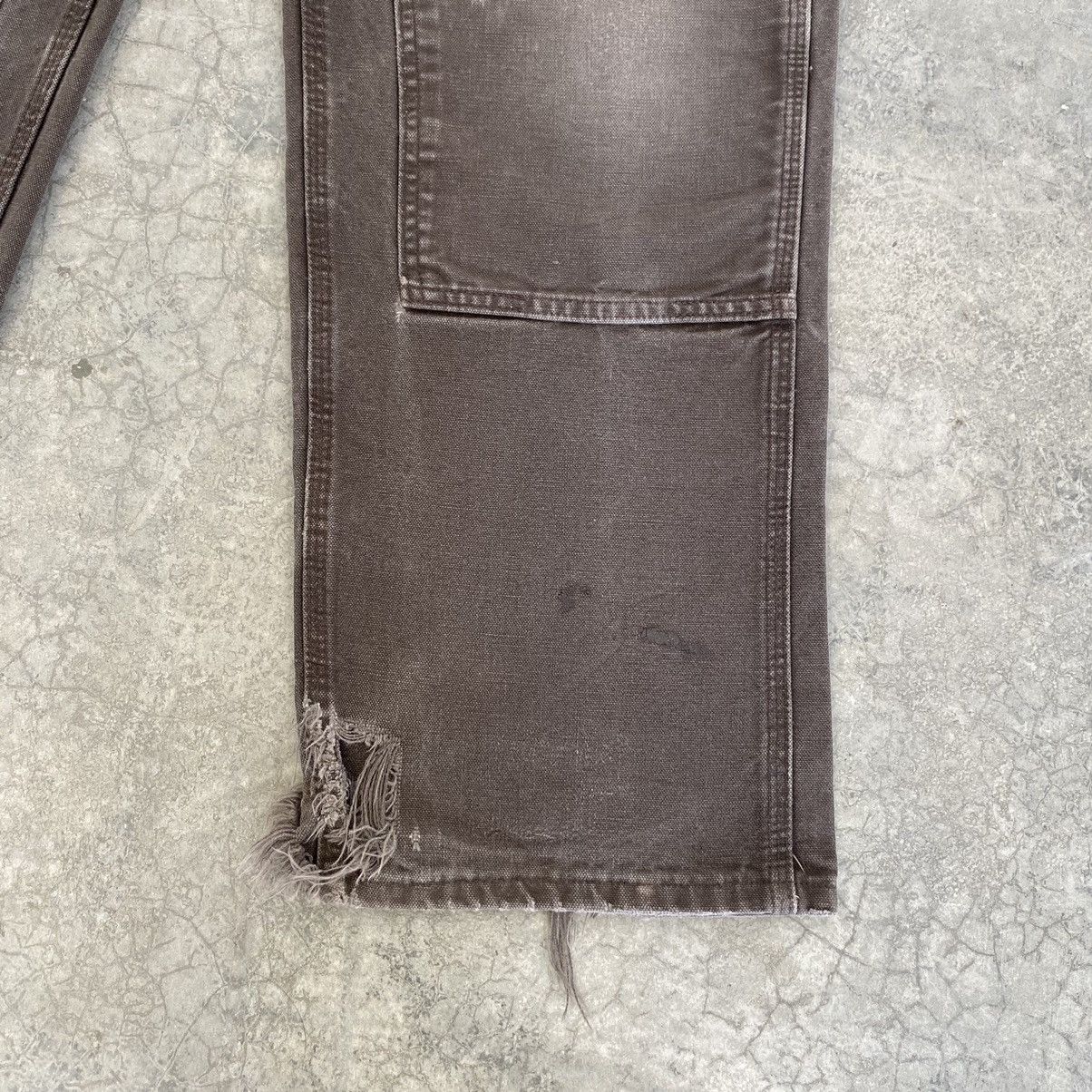 Carhartt VTG Carhartt Double Knee Faded Brown Carpenter Pants Size US 35 - 8 Thumbnail