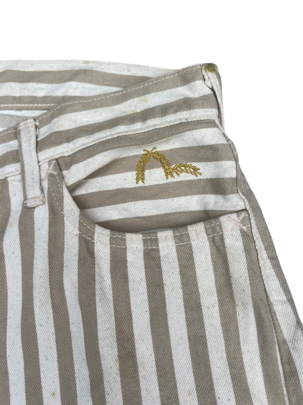 Evisu Dirty Stains Denim Vintage Evisu Stripes Selvedge Short Pant Size US 36 / EU 52 - 13 Thumbnail