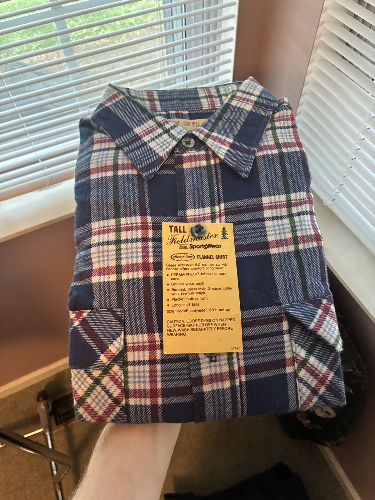 Sears Vintage 70s Sears flannel shirt Size US XL / EU 56 / 4 - 1 Thumbnail