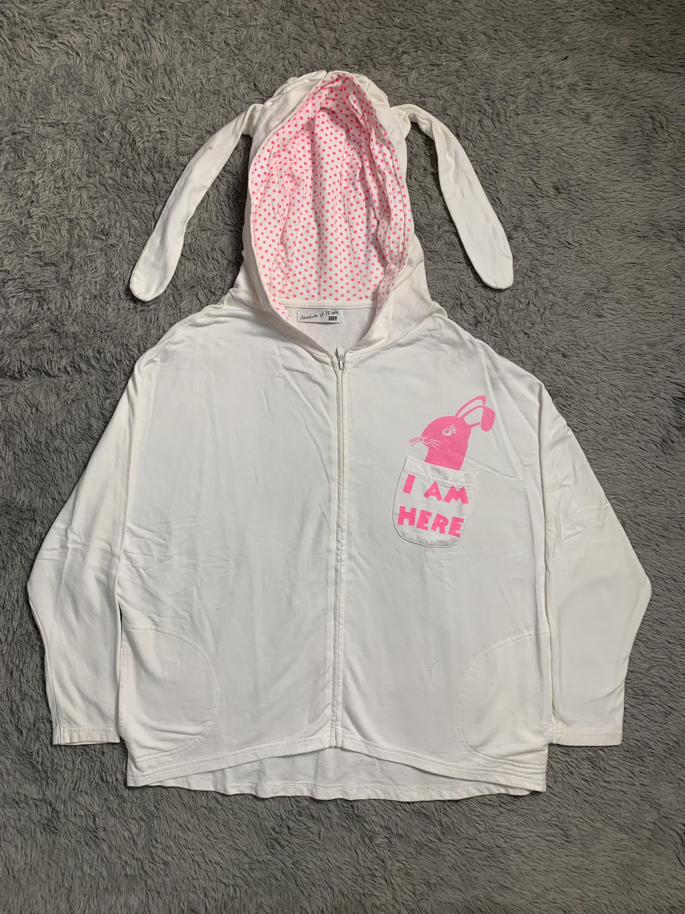 Japanese Brand Japan Brand Designer Joff Hoodie Rabbit Style Size US XL / EU 56 / 4 - 1 Thumbnail