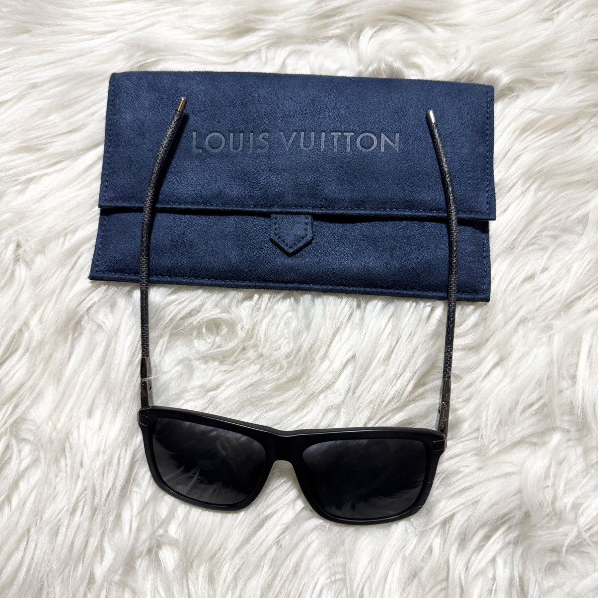 Louis Vuitton Louis Vuitton Alliance Sunglasses Z0771E Damier Graphite Size ONE SIZE - 10 Thumbnail