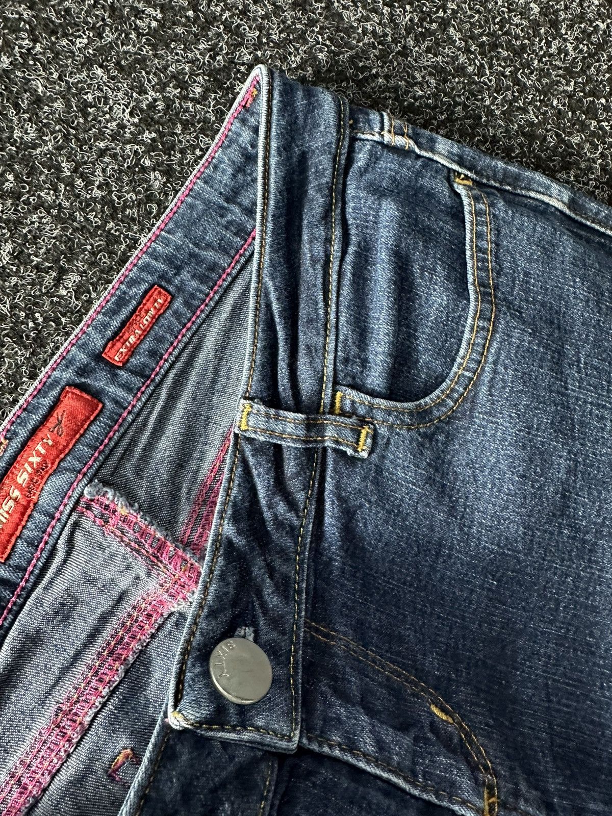 Japanese Brand × Miss Sixty × Vintage 🚨Vintage Y2K Miss Sixty Flared Pants Streetwear 90s Size 31" - 6 Thumbnail