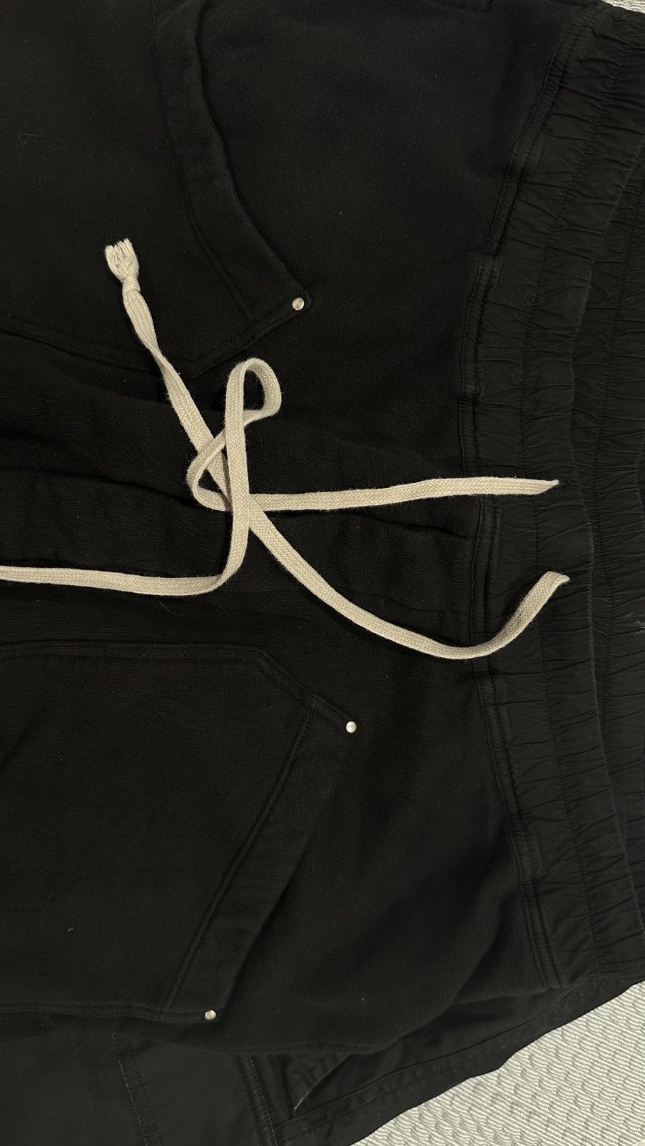 Rick Owens Rick Owens Drkshdw Black Cropped Cargo Pants Size US 36 / EU 52 - 3 Thumbnail