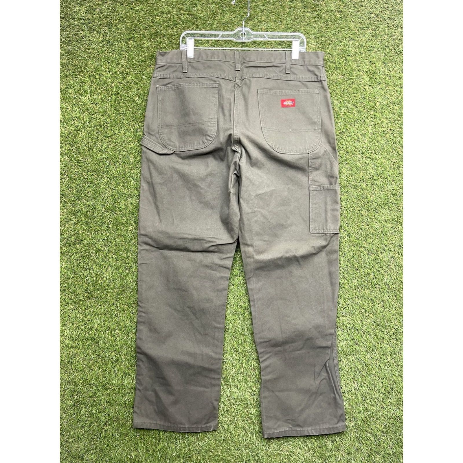 Dickies VINTAGE Dickies Carpenter Pants Mens 38x30 Brown Canvas Workwear 90s Dickies 874 Mens Popular Pants Size US 38 / EU 54 - 2 Thumbnail