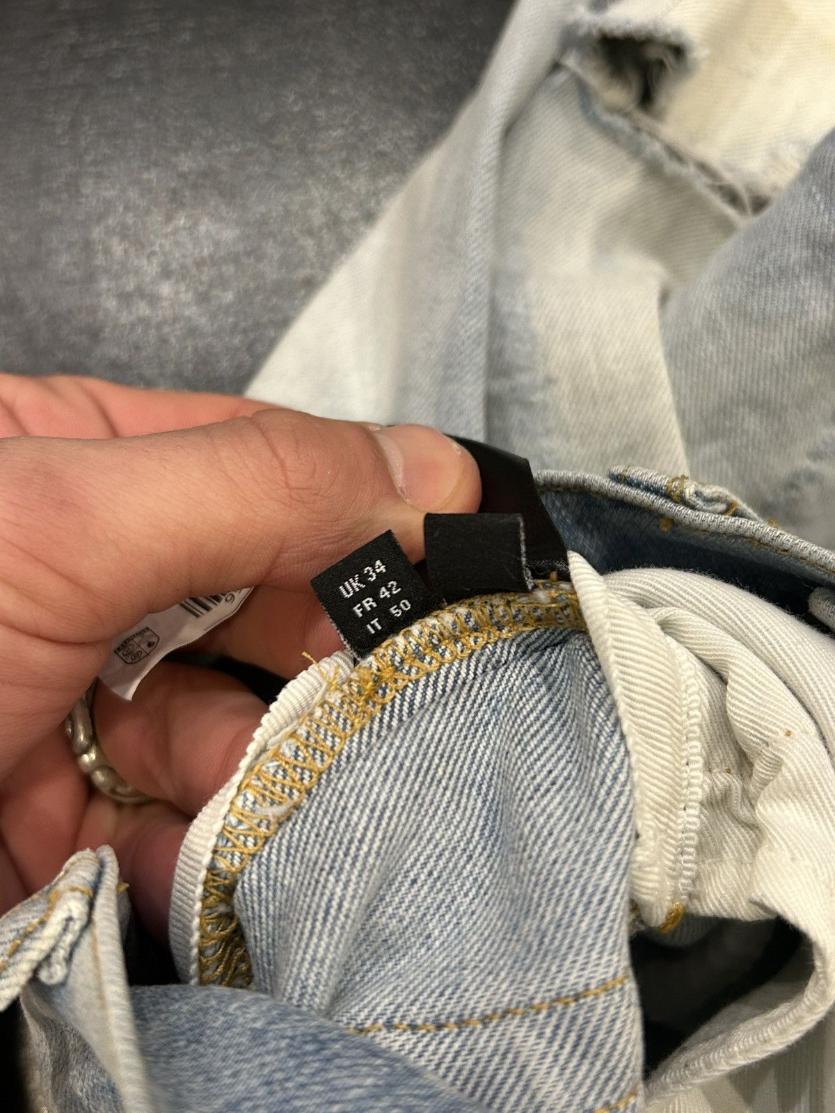 Amiri Amiri MX-1 Zebra Patch Denim Jeans Size US 34 / EU 50 - 6 Thumbnail