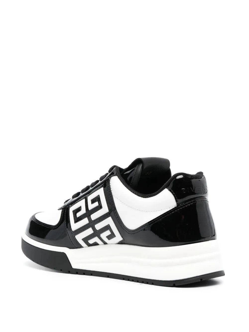 Givenchy o1w1db10325 G4 Low Top Leather Sneaker in White/Black Size US 15 / EU 48 - 3 Thumbnail