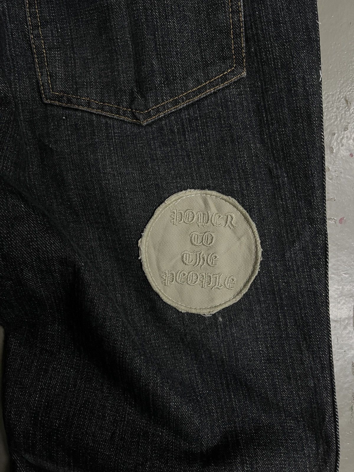 Number (N)ine Number (N)ine ‘Give Peace A Chance’ Patch Jeans Size US 32 / EU 48 - 5 Thumbnail