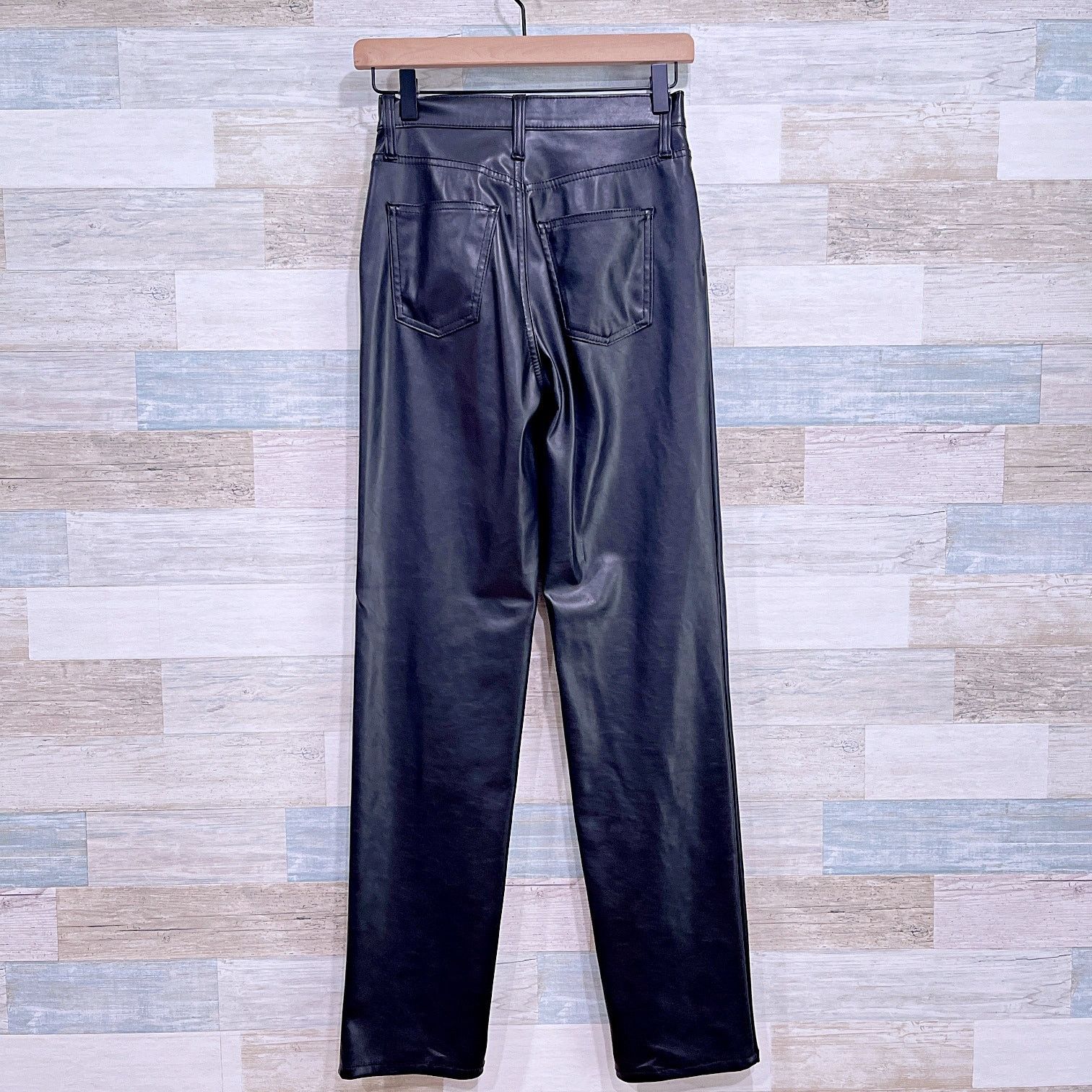 Target Basics Universal Threads High Rise Faux Leather Jeans Womens 00 Size 24" / US 00 / IT 34 - 4 Thumbnail