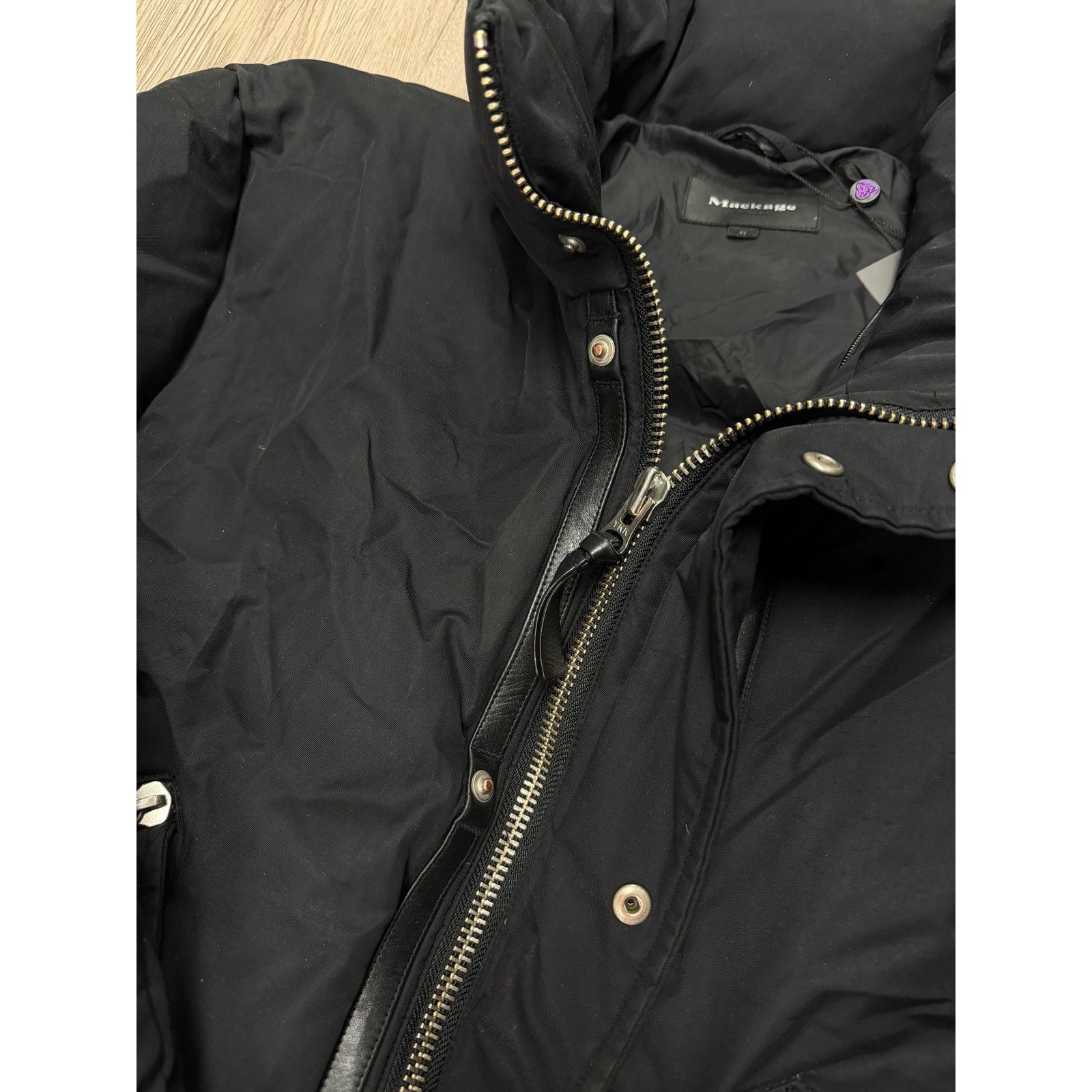 Mackage Mackage Black Bomber Jacket Size L / US 10 / IT 46 - 2 Thumbnail