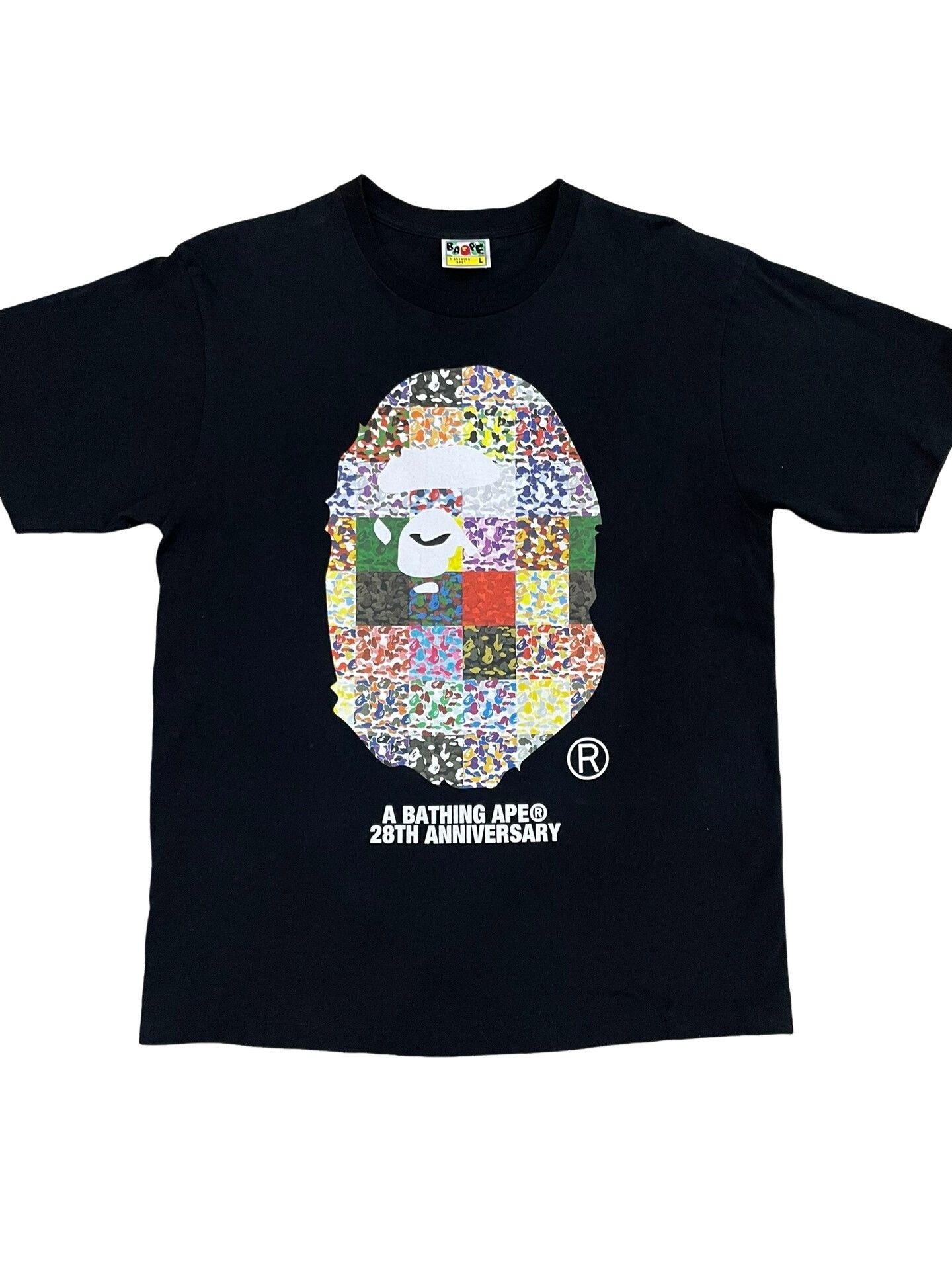Bape A Bathing Ape 28th Anniversary Camo Logo T-Shirt Size L Size US L / EU 52-54 / 3 - 1 Thumbnail