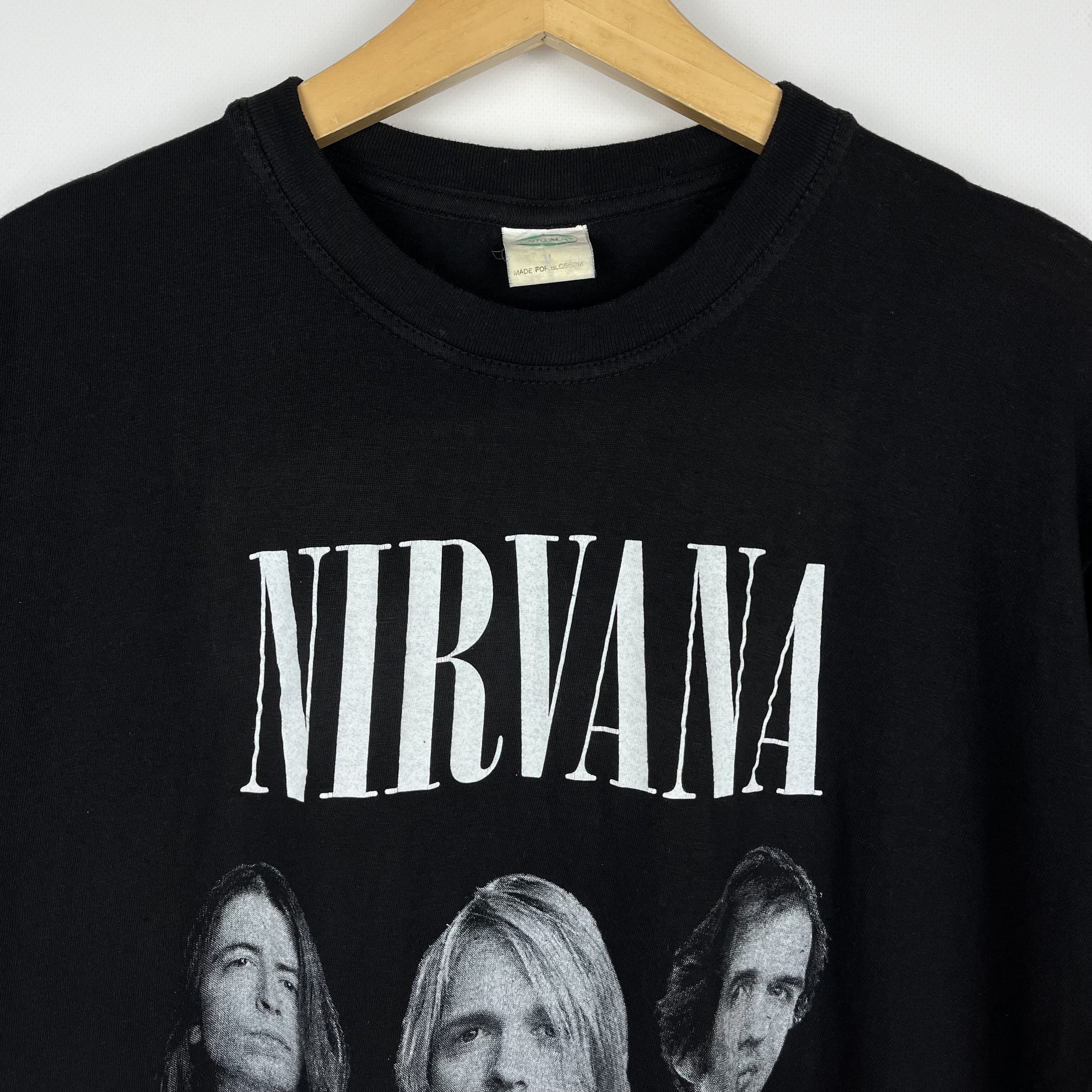 Band Tees Vintage Nirvana Kurt Cobain Rare Rock Band T Shirt 90’s Size US M / EU 48-50 / 2 - 6 Thumbnail