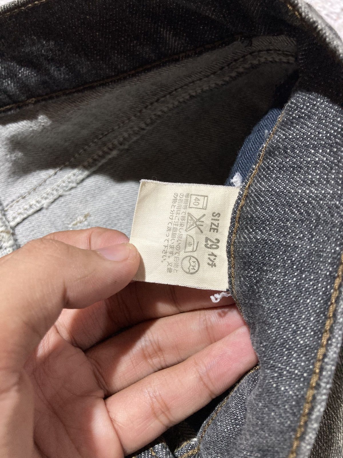 Levi's Vintage Clothing 1990s Vintage Levis Clawmark Denim Pants Hedi Slimane Style Size US 27 - 16 Thumbnail