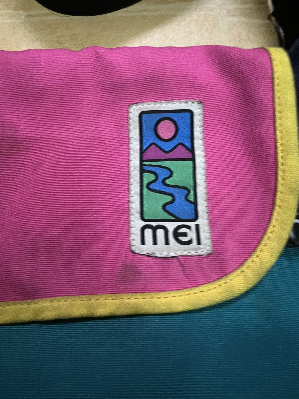 Japanese Brand MEI Japan Multicolor Violet Label Sling Bag Size ONE SIZE - 6 Thumbnail